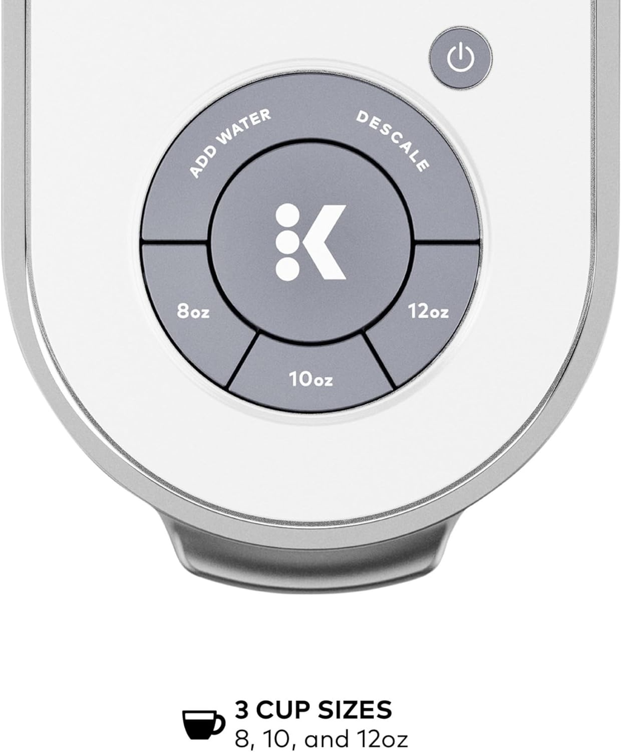 image:imageKeurig K Slim Single Serve KCup Pod Coffee Maker with 3 Brew Sizes Multistream Technology 46oz Removable Reservoir Scarlet RedWhite