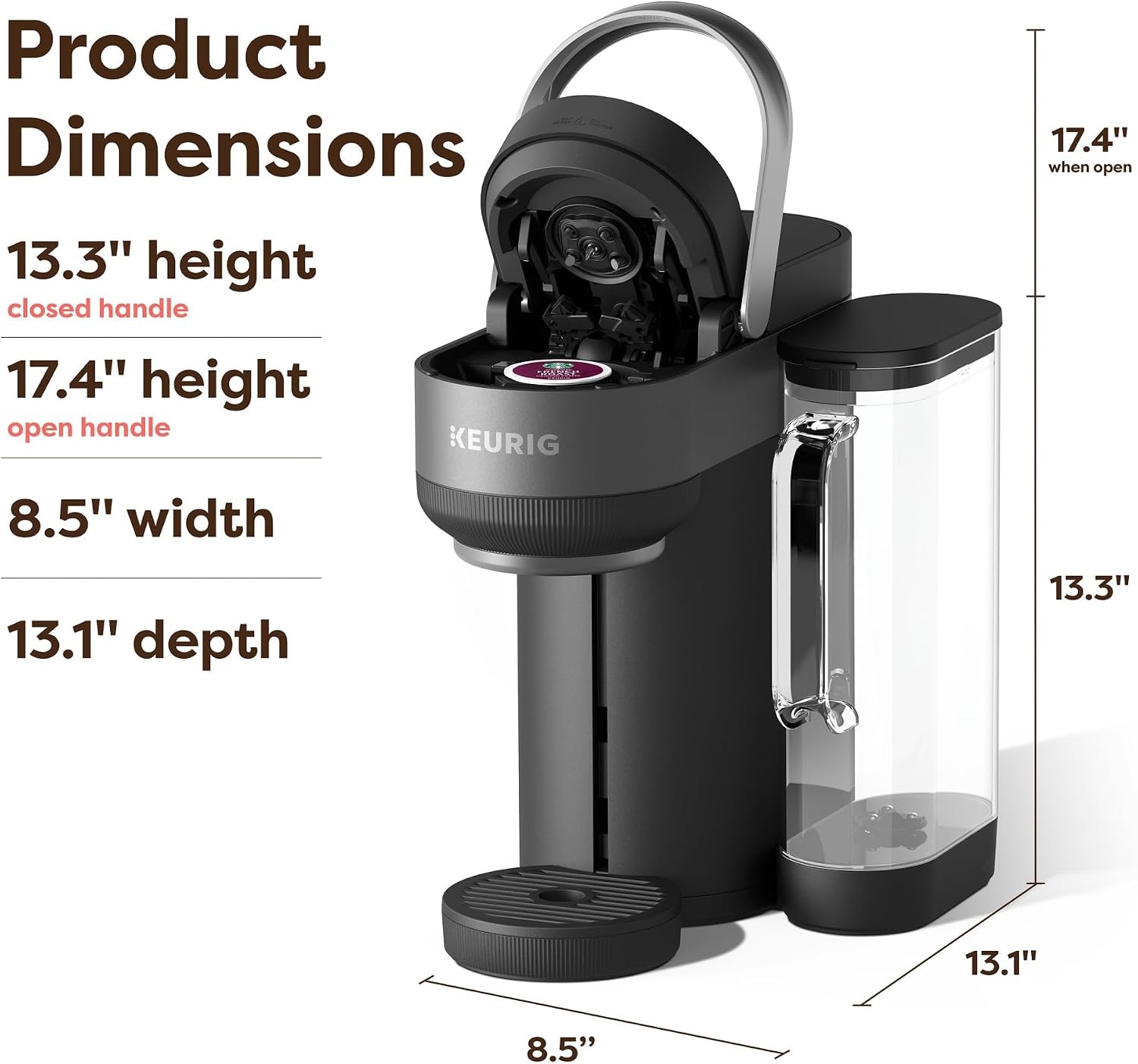image:imageKeurig KCrema Single Serve KCup Pod Coffee Maker PressureInfusion ampamp MultiStream Technology Brews CremaTopped Coffee EspressoStyle Shots Classic Coffee Tea Cocoa 72 oz Removable Reservoir