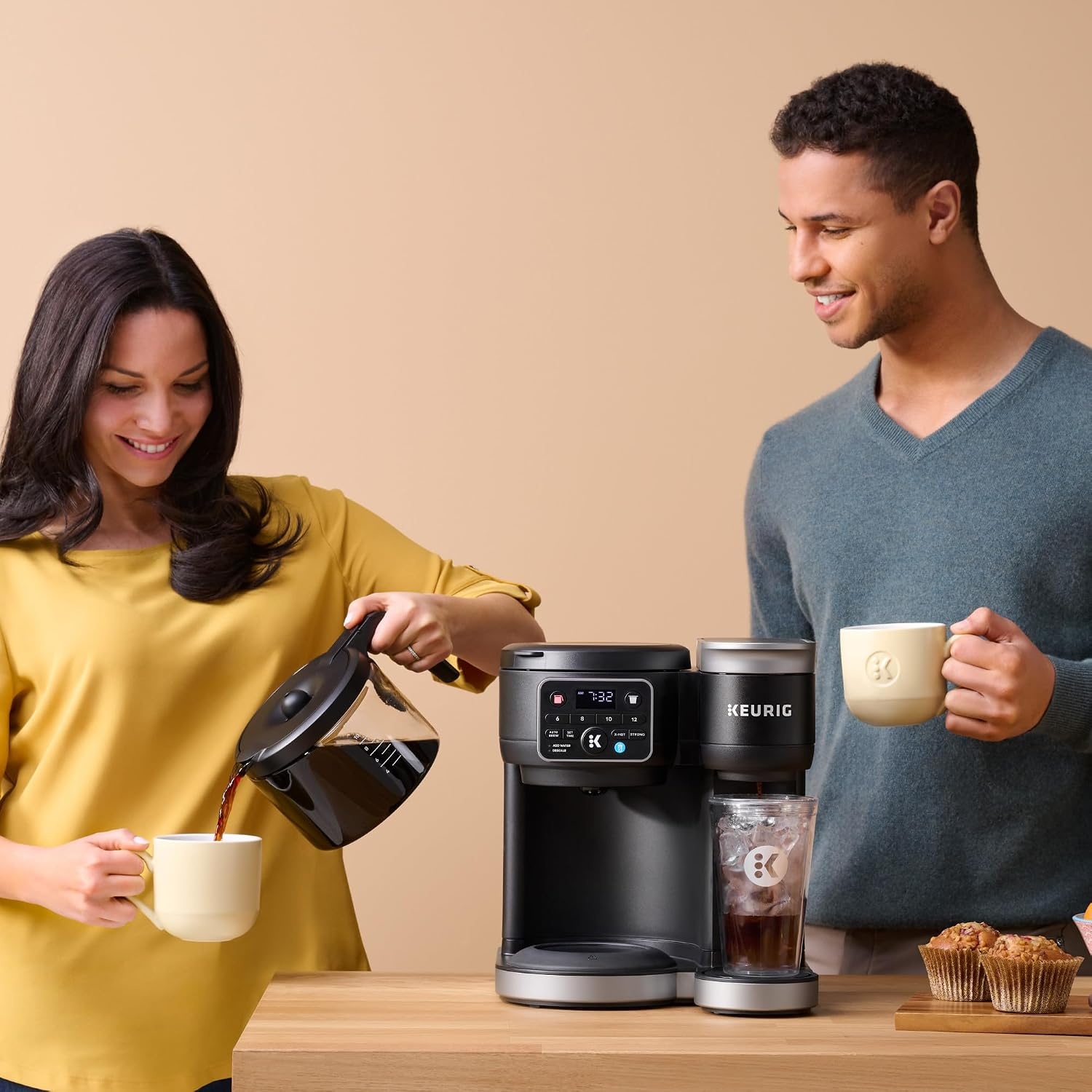 image:imageKeurig KDuo Hot ampamp Iced Single Serve ampamp Carafe Coffee Maker MultiStream Technology 72oz Reservoir Ideal for Holiday Hosting ampamp Gift Giving Gen 2