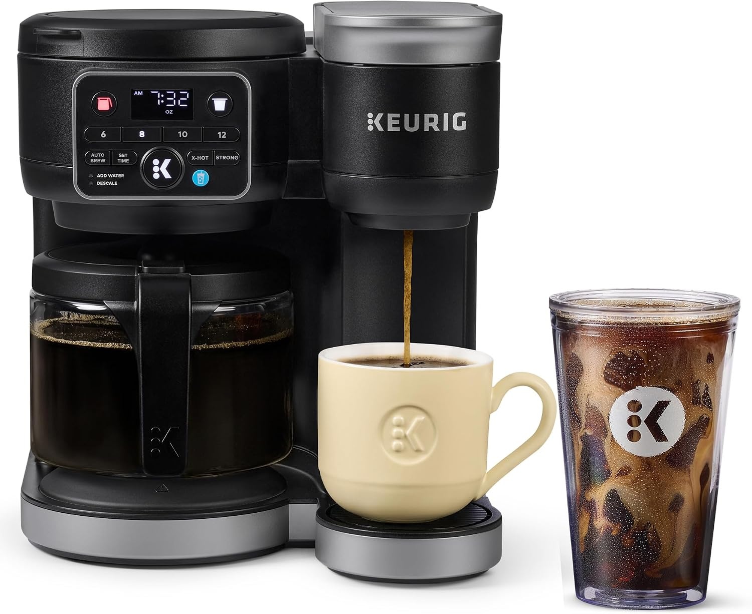 image:imageKeurig KDuo Hot ampamp Iced Single Serve ampamp Carafe Coffee Maker MultiStream Technology 72oz Reservoir Ideal for Holiday Hosting ampamp Gift Giving Gen 2