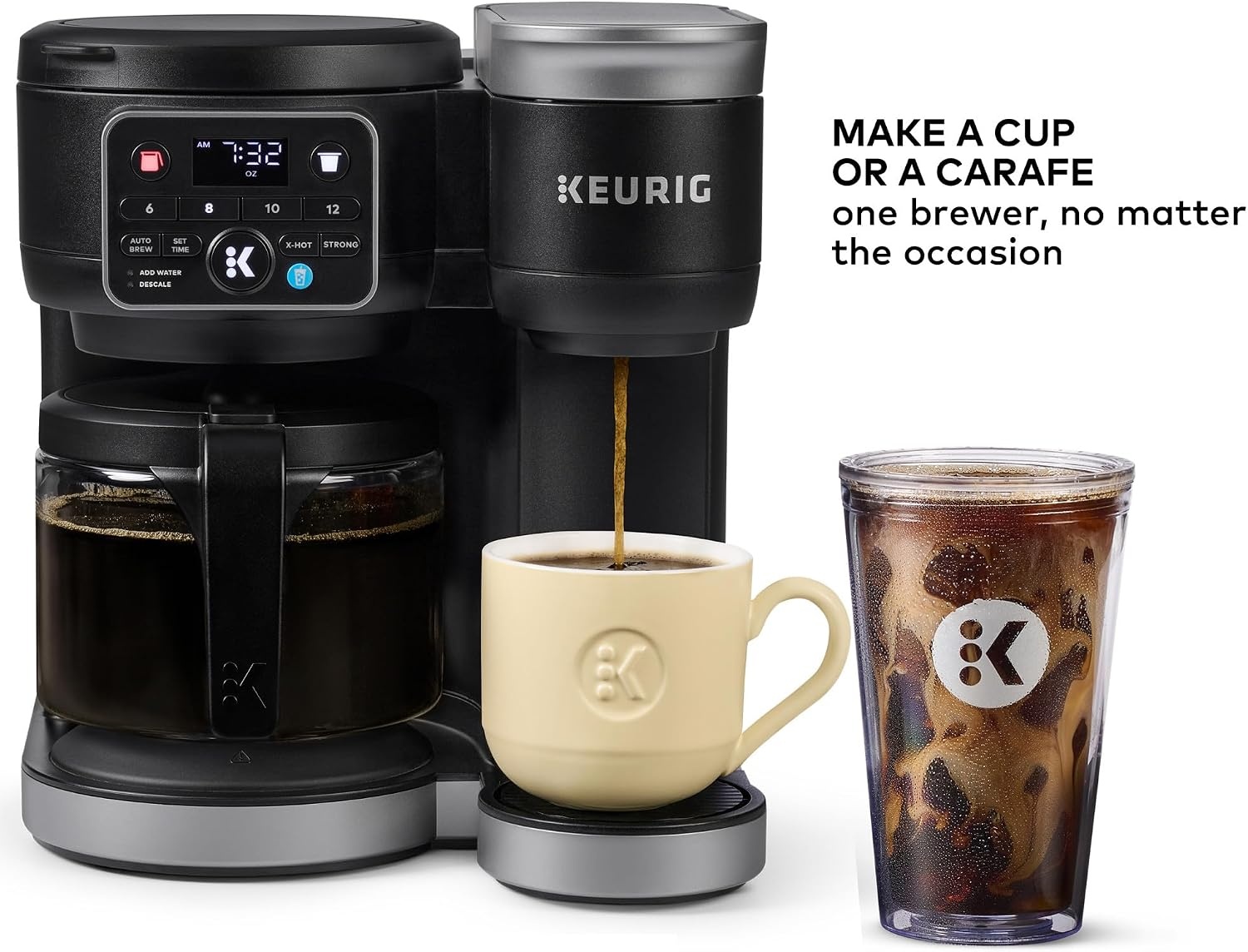 image:imageKeurig KDuo Hot ampamp Iced Single Serve ampamp Carafe Coffee Maker MultiStream Technology 72oz Reservoir Ideal for Holiday Hosting ampamp Gift Giving Gen 2