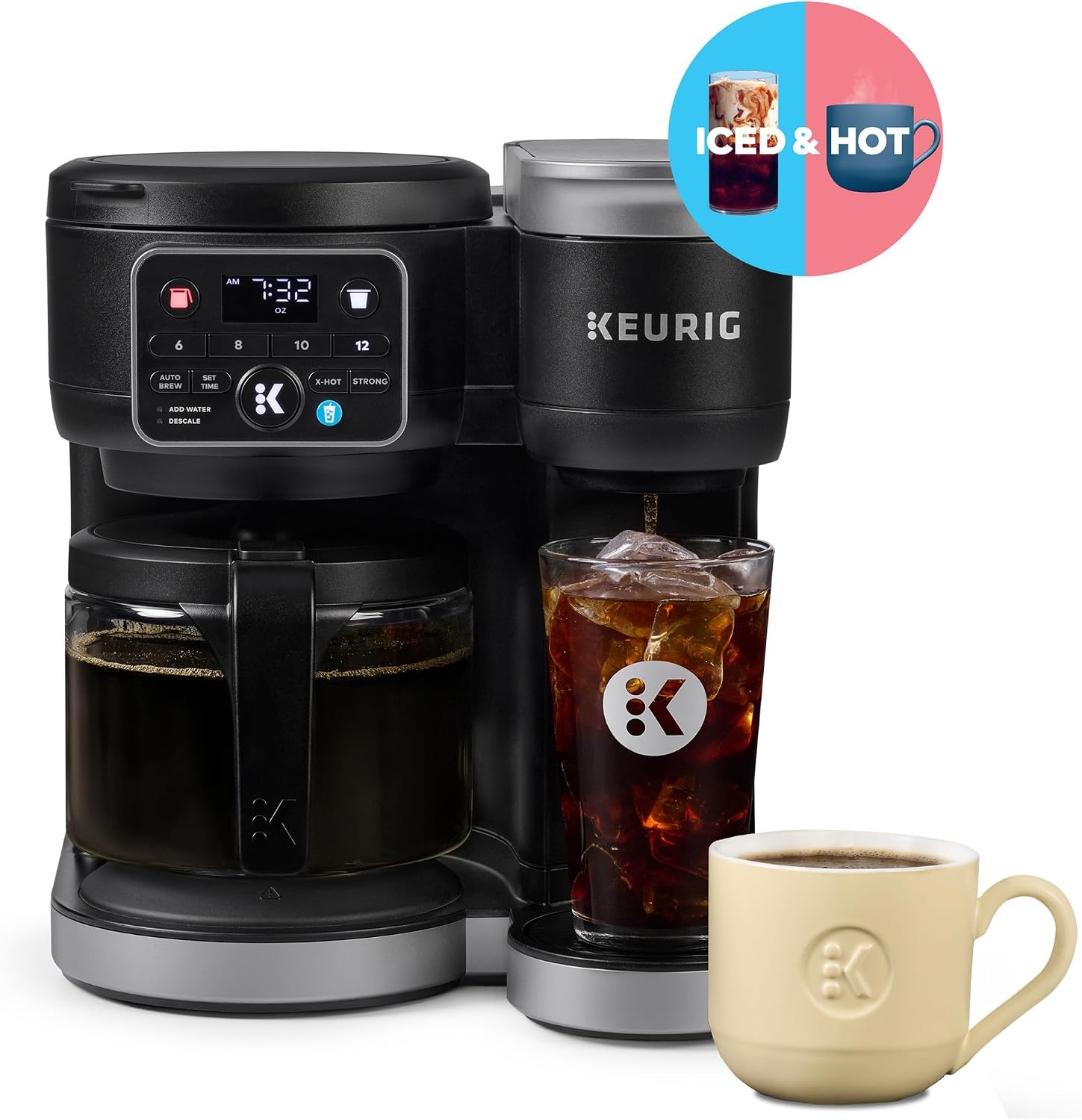 image:imageKeurig KDuo Hot ampamp Iced Single Serve ampamp Carafe Coffee Maker MultiStream Technology 72oz Reservoir Ideal for Holiday Hosting ampamp Gift Giving Gen 2