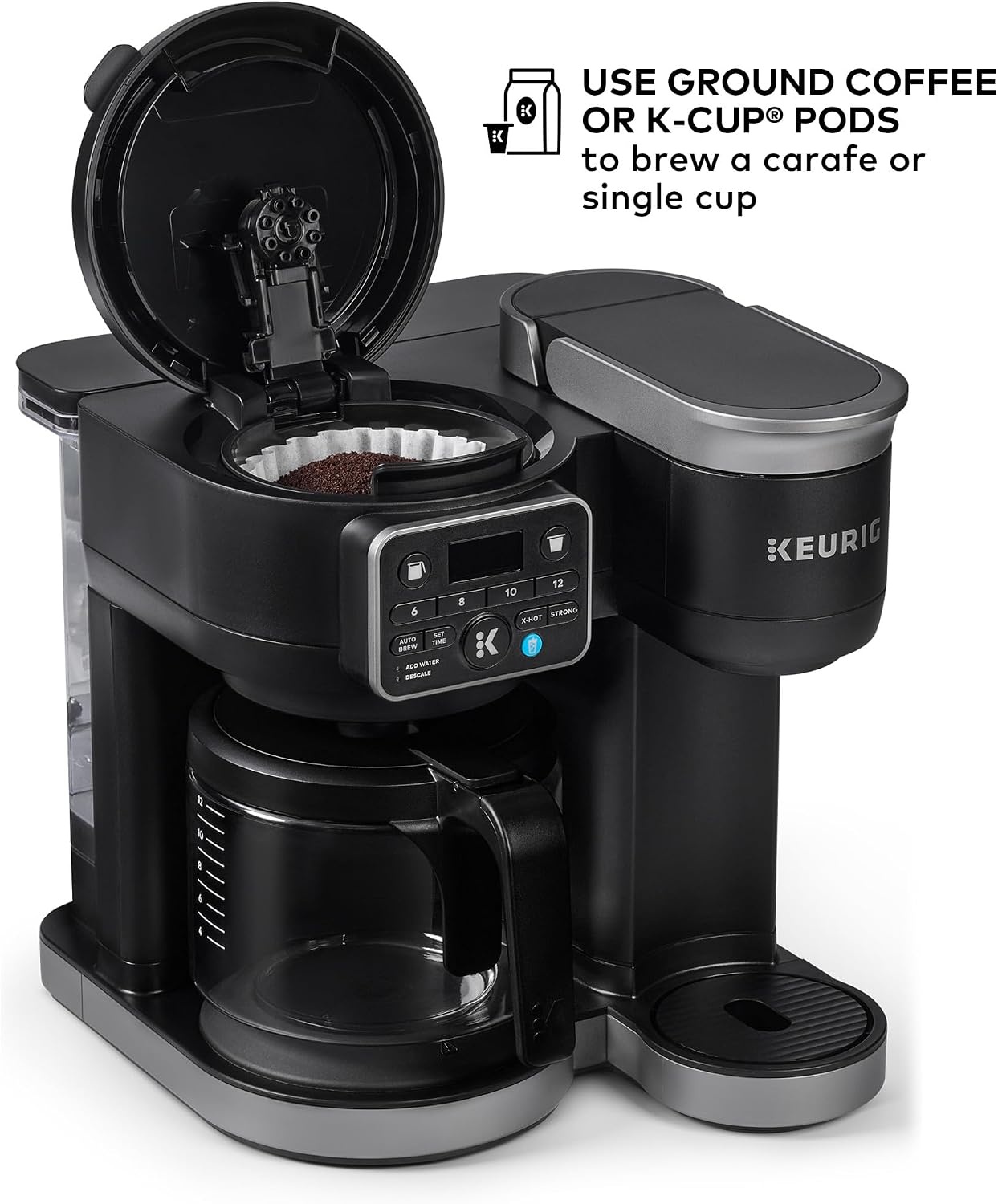 image:imageKeurig KDuo Hot ampamp Iced Single Serve ampamp Carafe Coffee Maker MultiStream Technology 72oz Reservoir Ideal for Holiday Hosting ampamp Gift Giving Gen 2