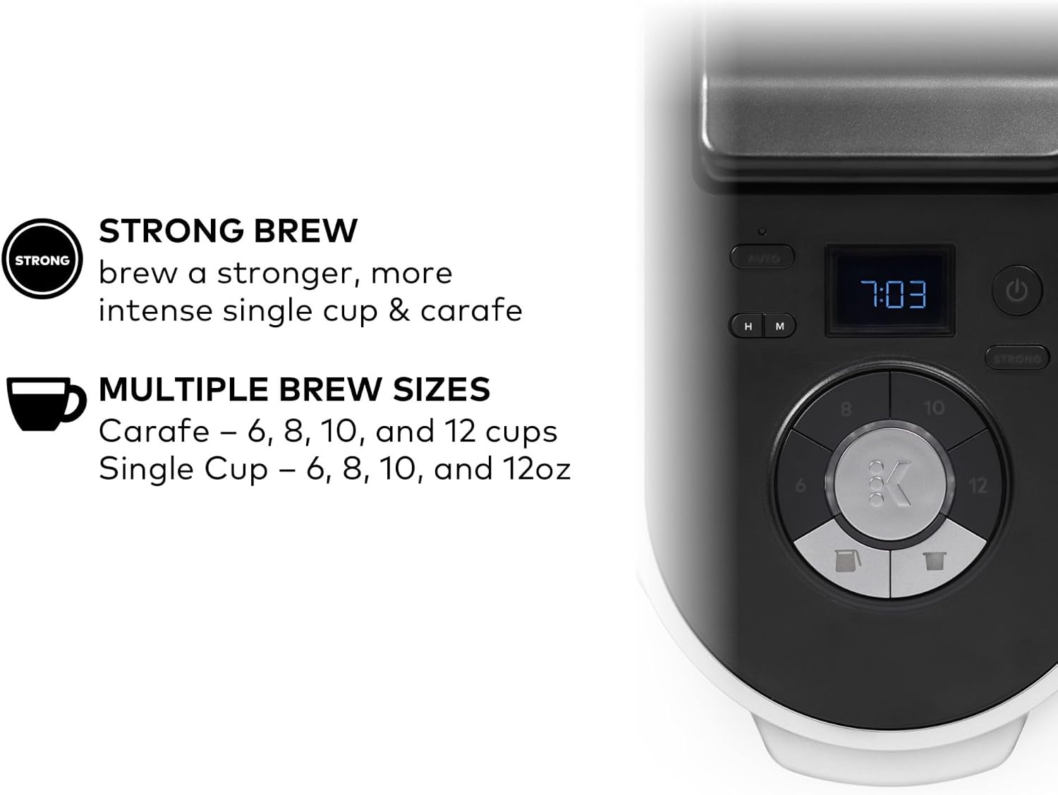 image:imageKeurig KDuo Plus Single Serve ampamp Carafe Coffee Maker MultiPosition 60oz Removable Reservoir Programmable Auto Brew Carafe Black