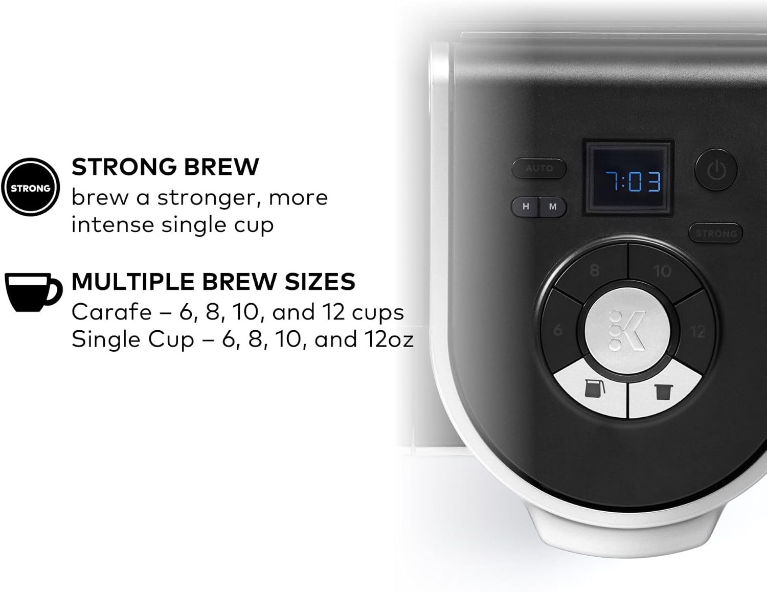 image:imageKeurig KDuo Single Serve KCup Pod ampamp Carafe Coffee Maker with Multiple Brew Sizes 60oz Removable Reservoir Programmable Auto Brew Carafe Gen 1 Black