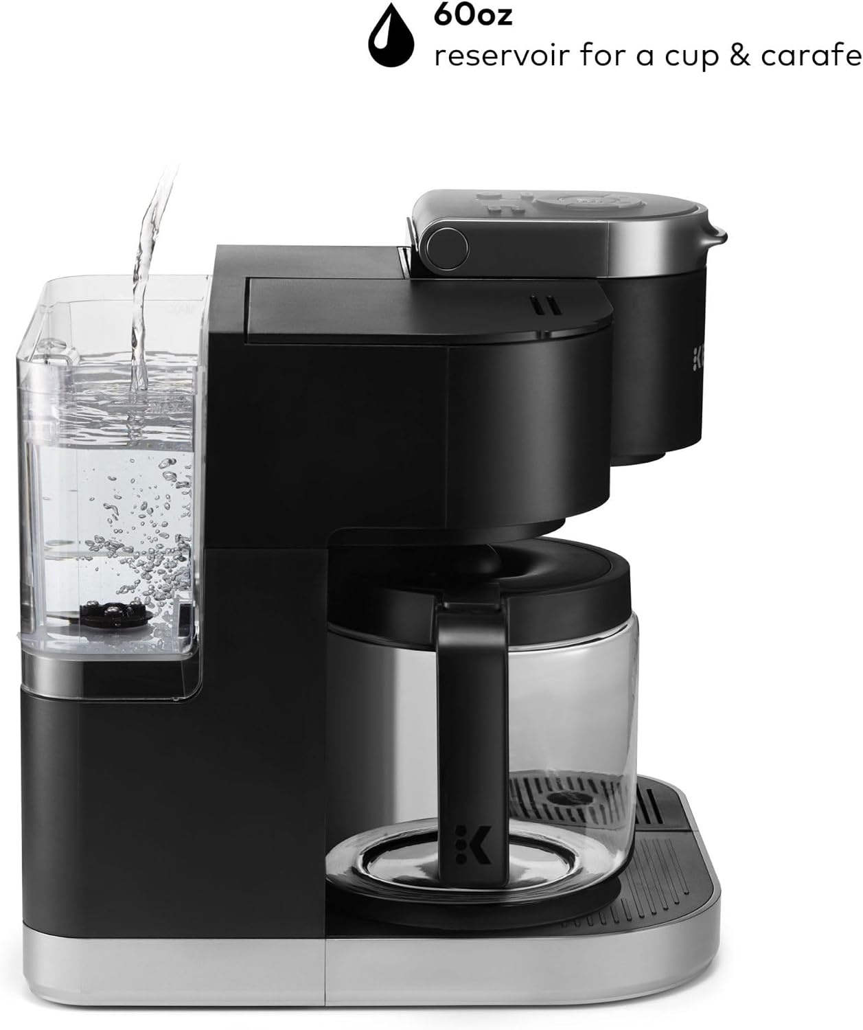 image:imageKeurig KDuo Single Serve KCup Pod ampamp Carafe Coffee Maker with Multiple Brew Sizes 60oz Removable Reservoir Programmable Auto Brew Carafe Gen 1 Black