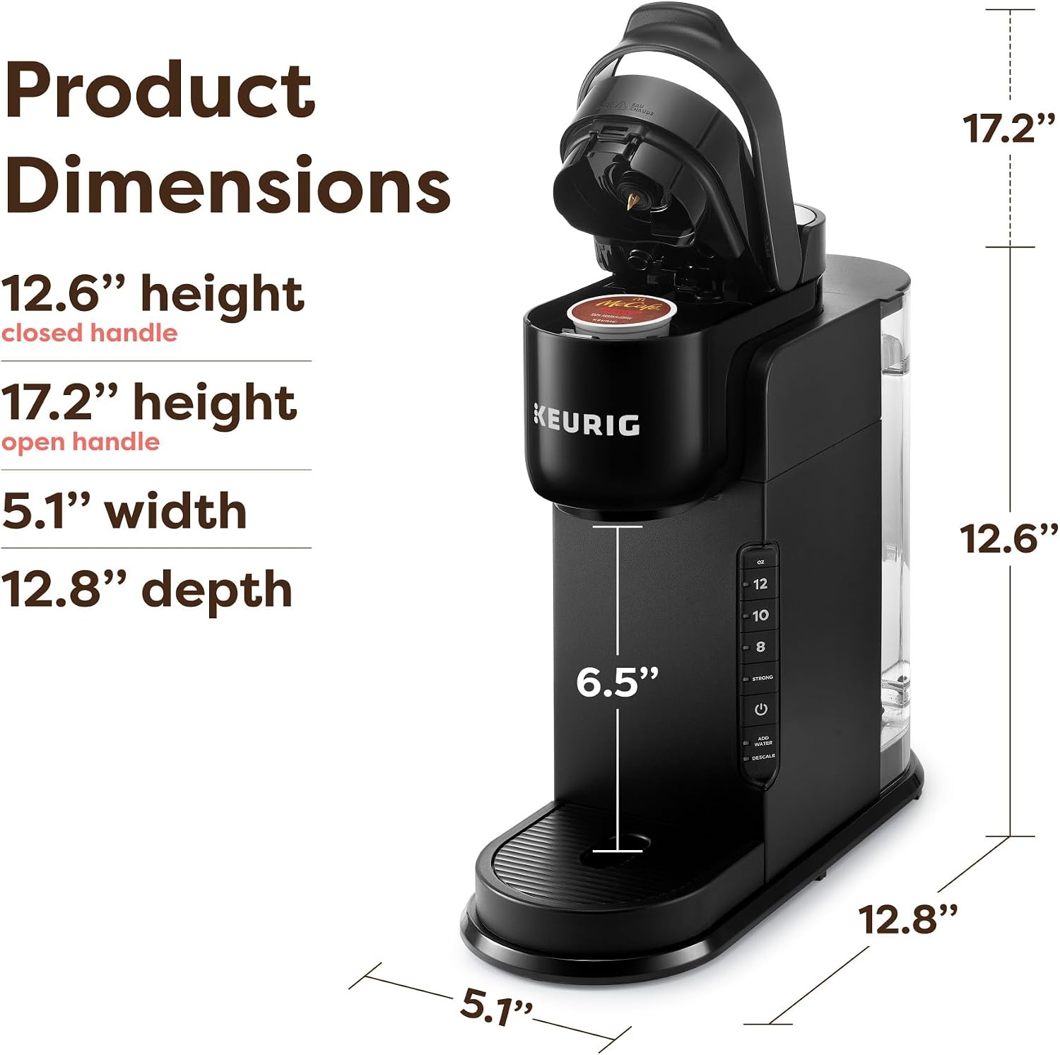 image:imageKeurig KExpress Single Serve Coffee Maker Strong Brew Option 42oz Reservoir Sleek Design for Holiday Hosting ampamp Gifting Warm StoneBlack