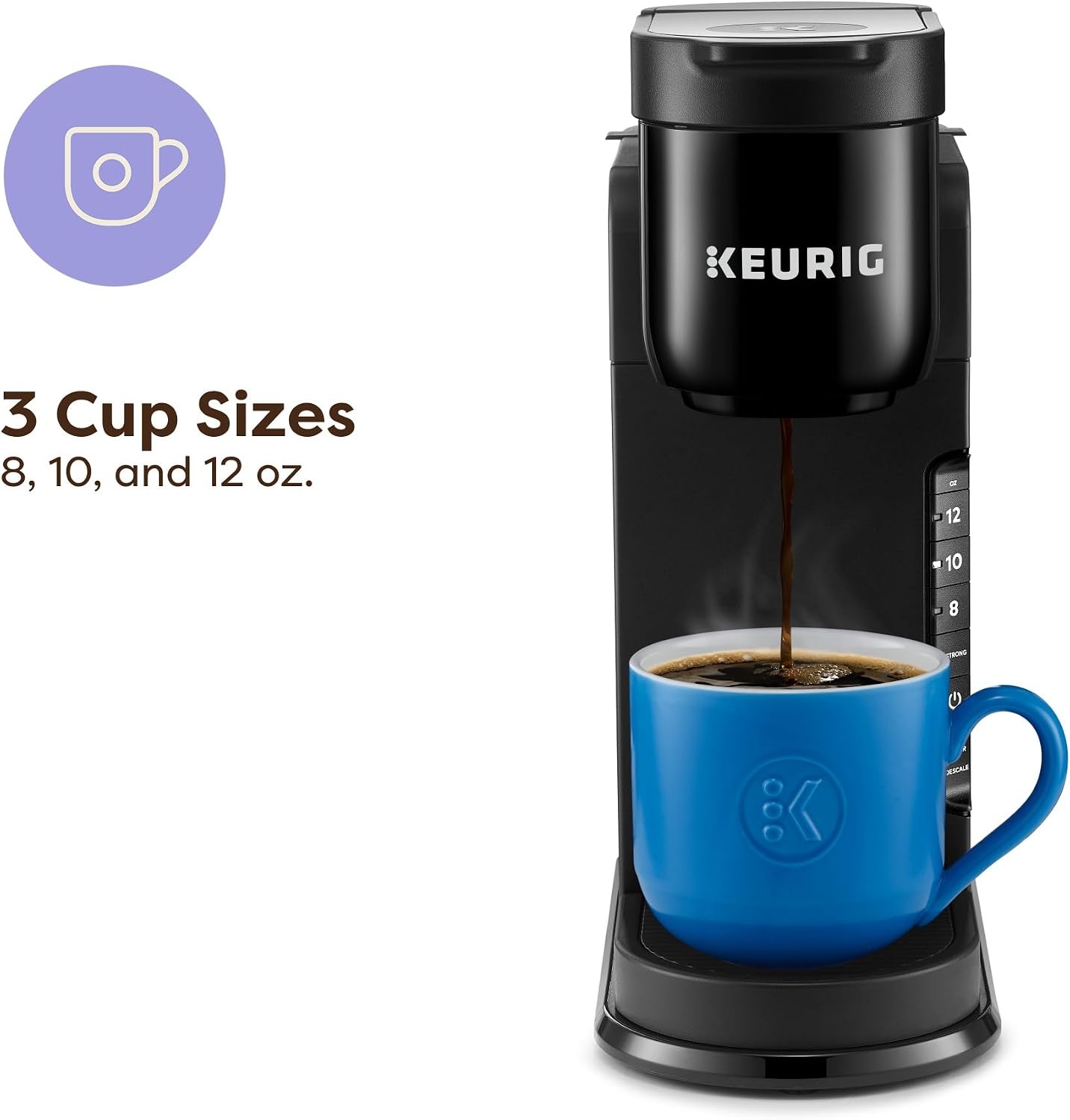 image:imageKeurig KExpress Single Serve Coffee Maker Strong Brew Option 42oz Reservoir Sleek Design for Holiday Hosting ampamp Gifting Warm StoneBlack
