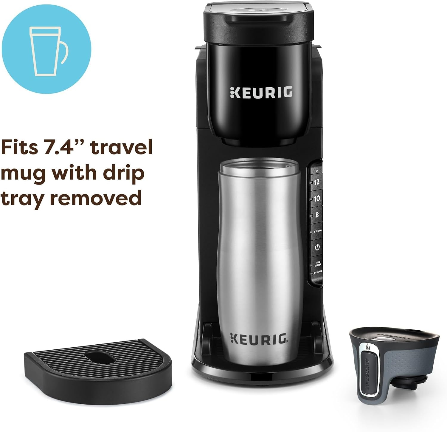 image:imageKeurig KExpress Single Serve Coffee Maker Strong Brew Option 42oz Reservoir Sleek Design for Holiday Hosting ampamp Gifting Warm StoneBlack
