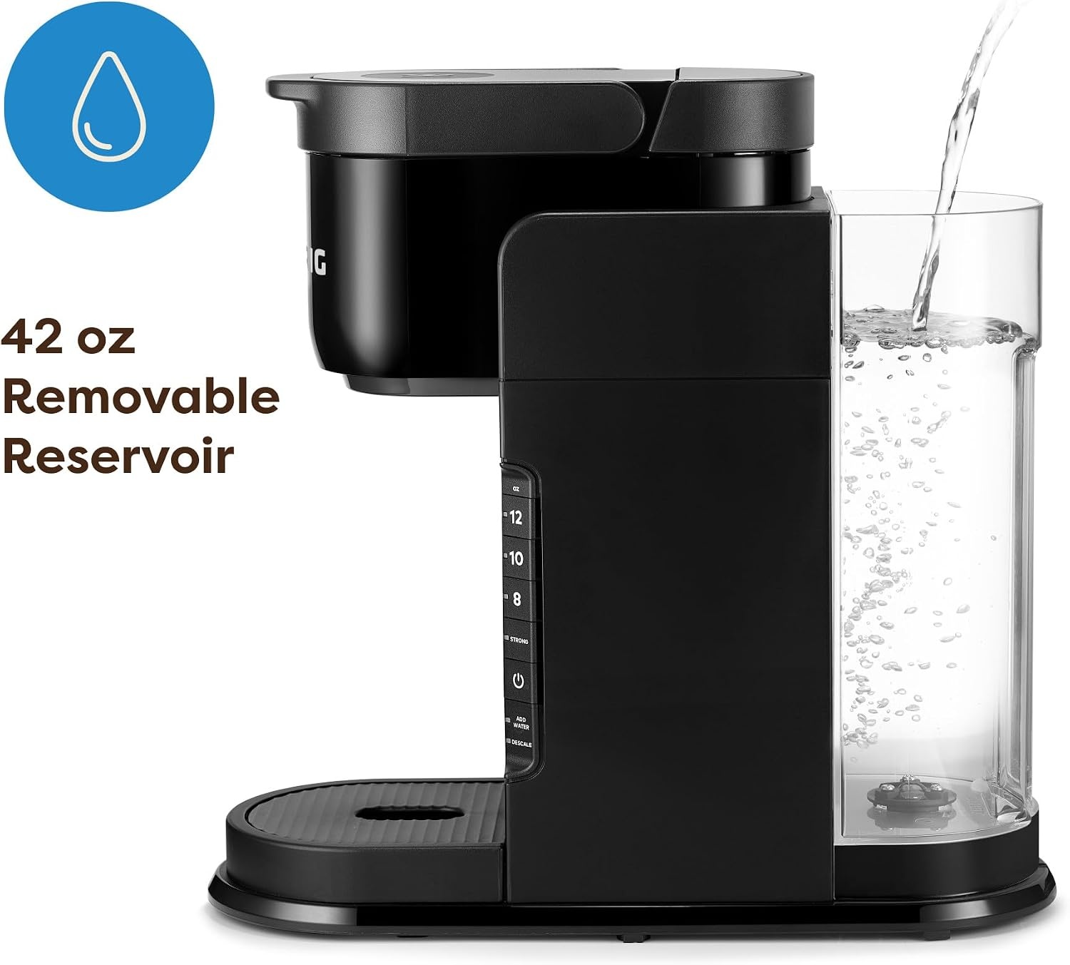 image:imageKeurig KExpress Single Serve Coffee Maker Strong Brew Option 42oz Reservoir Sleek Design for Holiday Hosting ampamp Gifting Warm StoneBlack