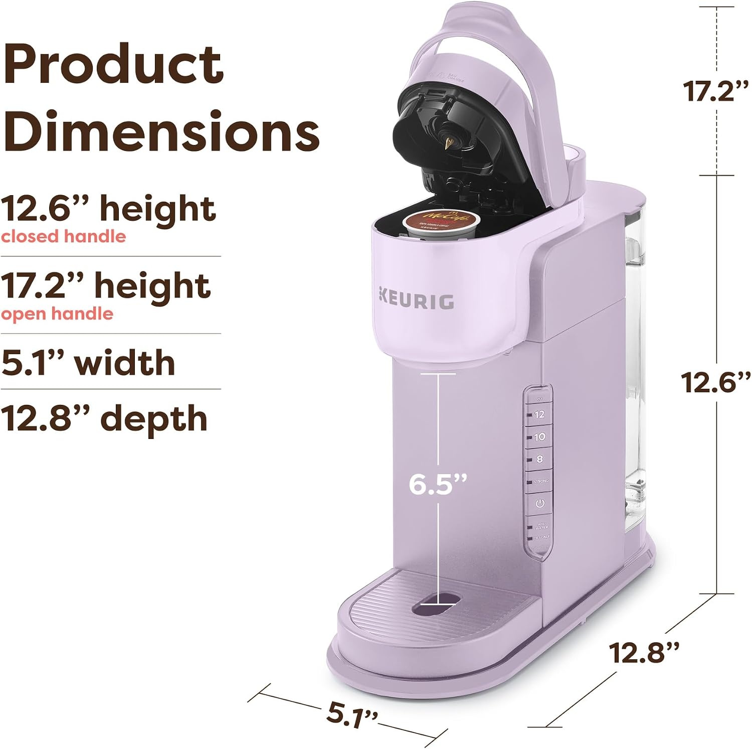 image:imageKeurig KExpress Single Serve Coffee Maker Strong Brew Option 42oz Reservoir Sleek Design for Holiday Hosting ampamp Gifting Warm StoneLavender