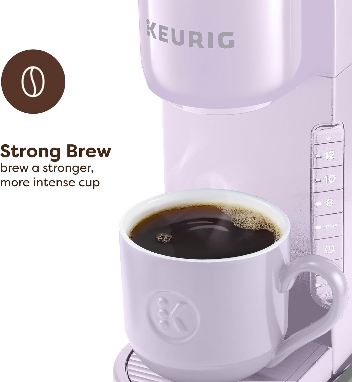 image:imageKeurig KExpress Single Serve Coffee Maker Strong Brew Option 42oz Reservoir Sleek Design for Holiday Hosting ampamp Gifting Warm StoneLavender