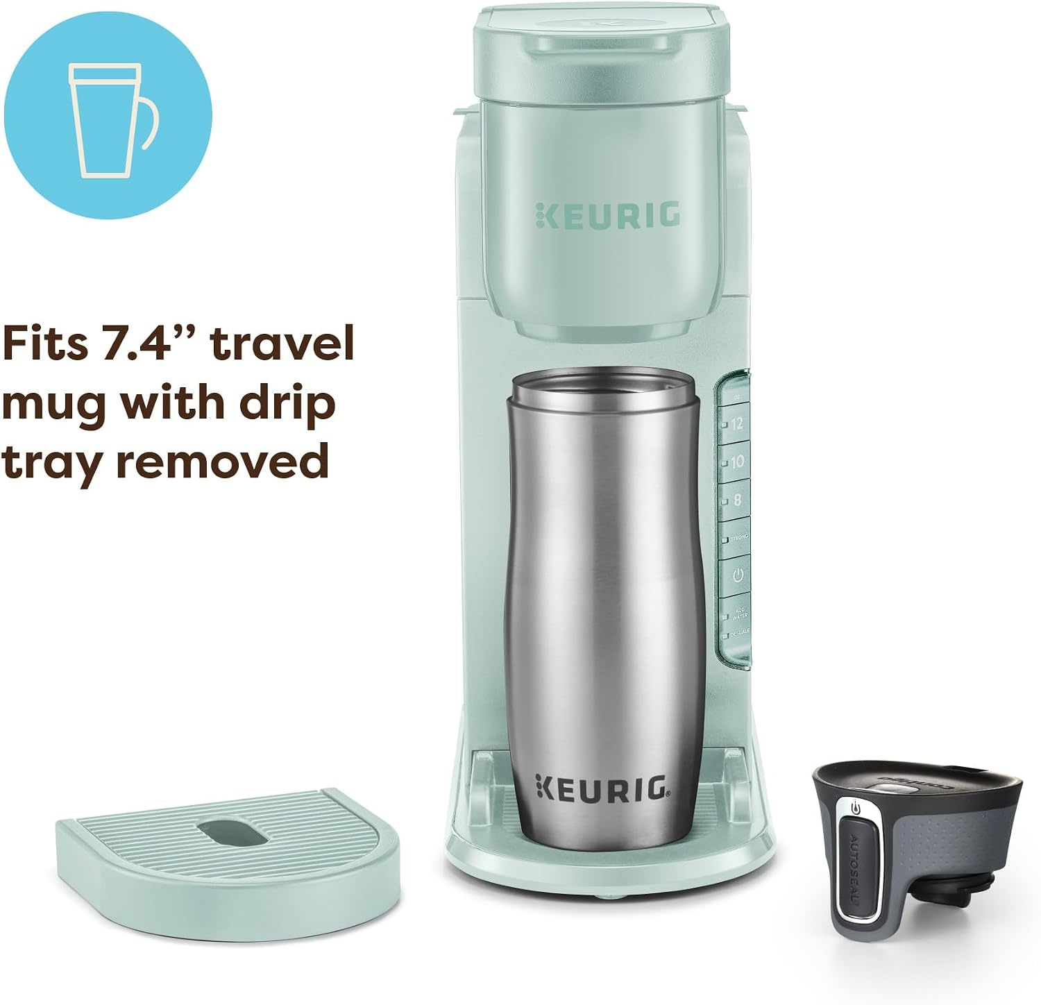 image:imageKeurig KExpress Single Serve Coffee Maker Strong Brew Option 42oz Reservoir Sleek Design for Holiday Hosting ampamp Gifting Warm StoneMint