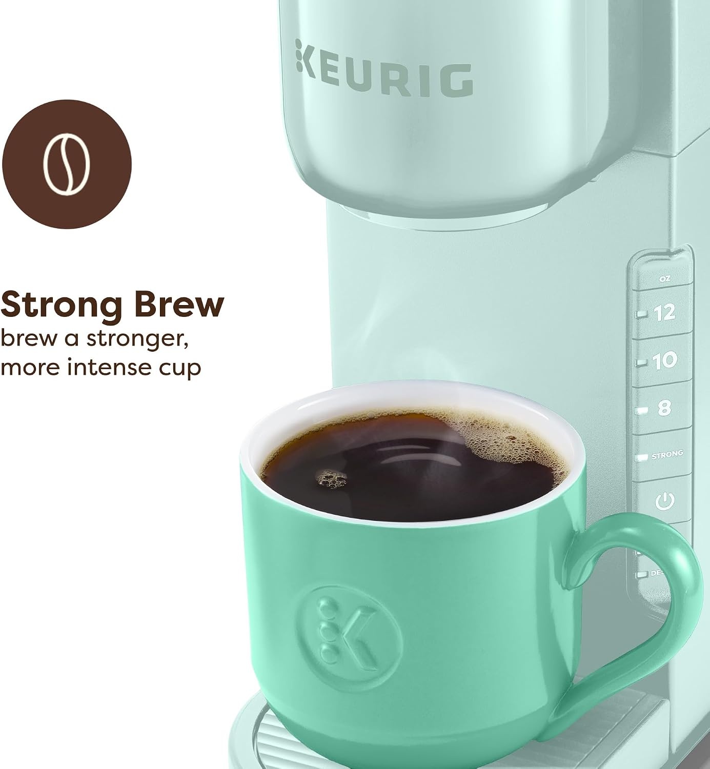 image:imageKeurig KExpress Single Serve Coffee Maker Strong Brew Option 42oz Reservoir Sleek Design for Holiday Hosting ampamp Gifting Warm StoneMint