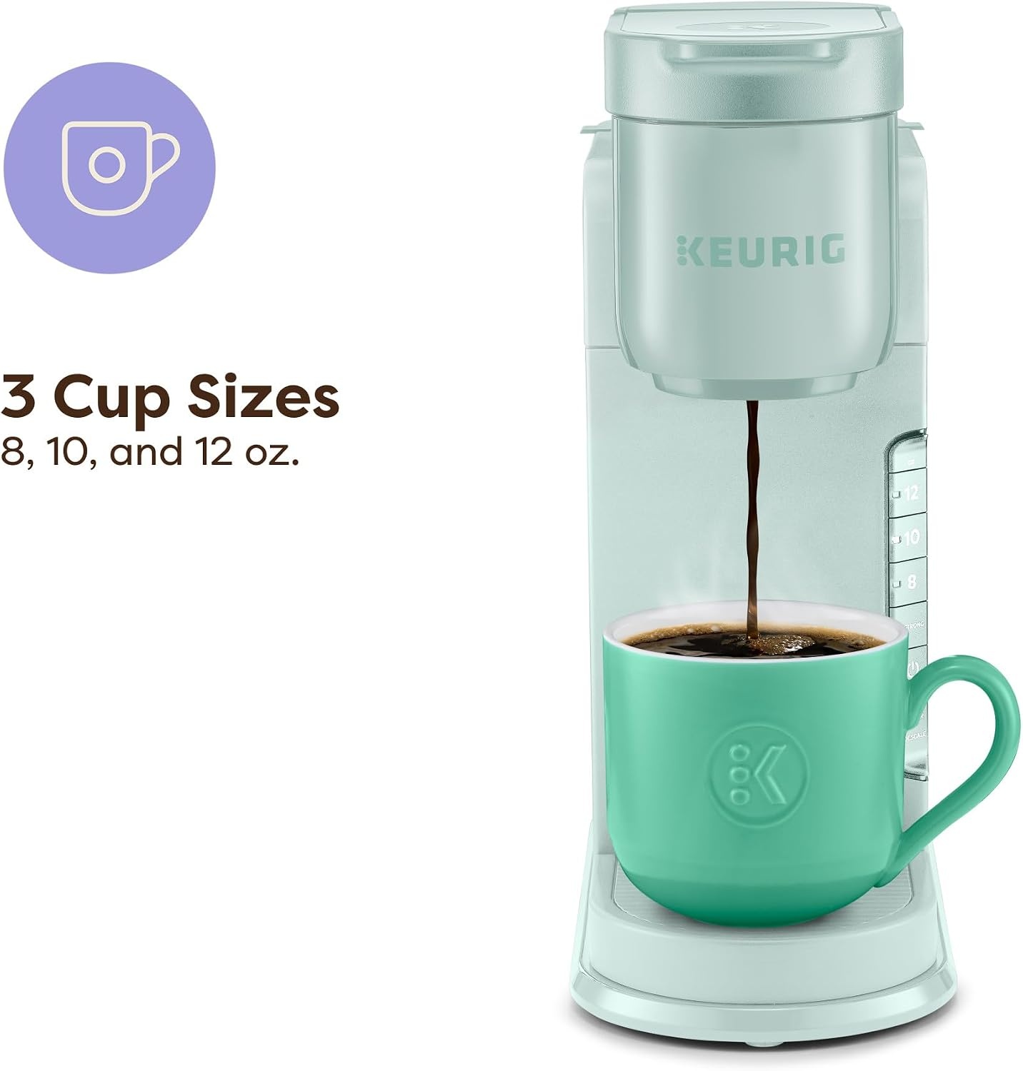 image:imageKeurig KExpress Single Serve Coffee Maker Strong Brew Option 42oz Reservoir Sleek Design for Holiday Hosting ampamp Gifting Warm StoneMint