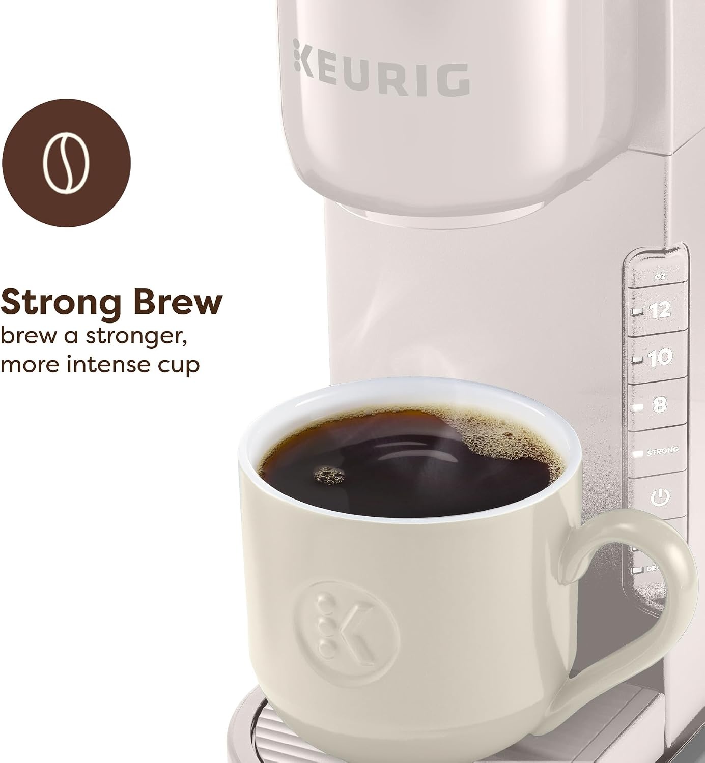 image:imageKeurig KExpress Single Serve Coffee Maker Strong Brew Option 42oz Reservoir Sleek Design for Holiday Hosting ampamp Gifting Warm StoneWarm Stone