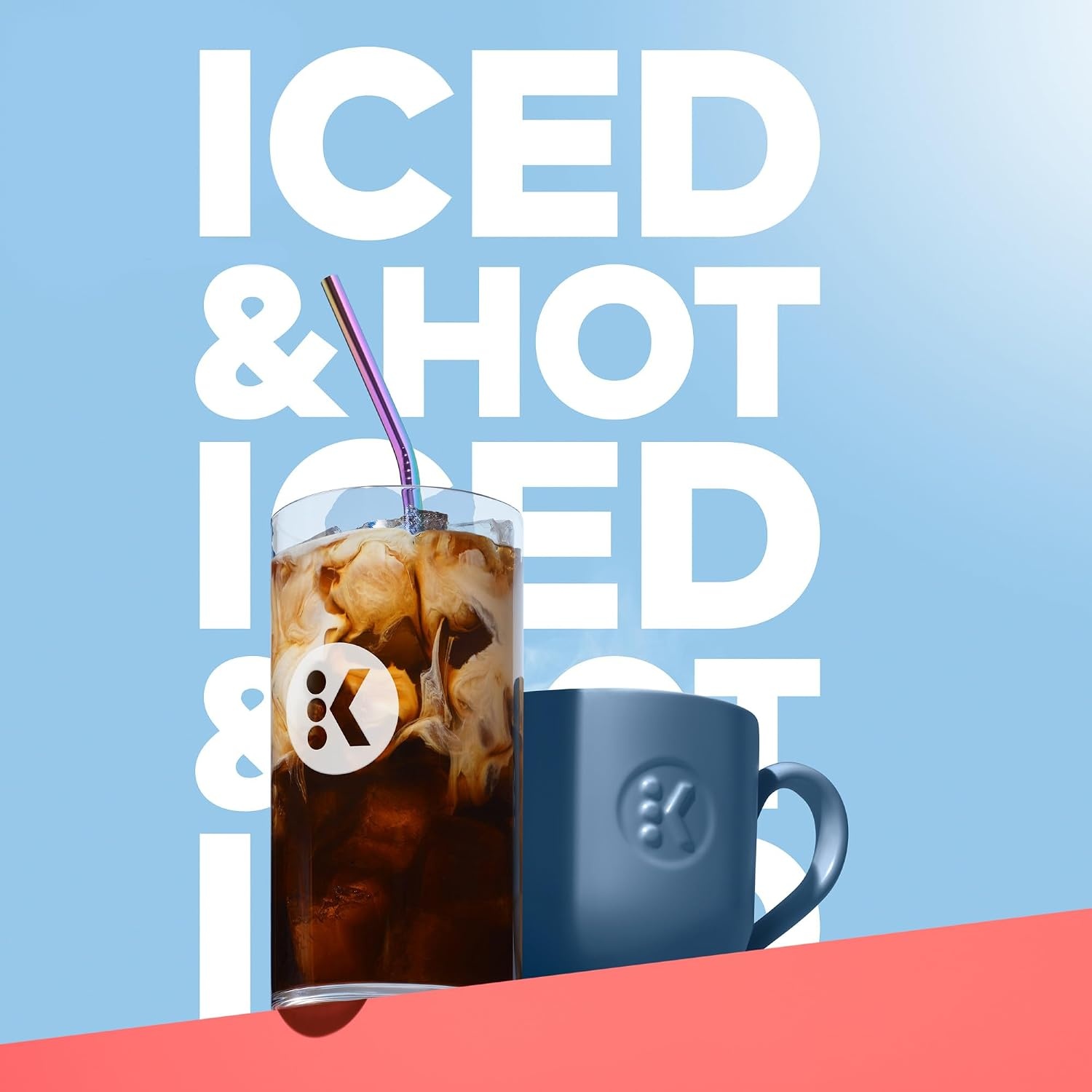 image:imageKeurig KIced Single Serve Coffee Maker Brew Over Ice Button Compact Design Perfect Holiday Gift for Iced Coffee Lovers WhiteGray