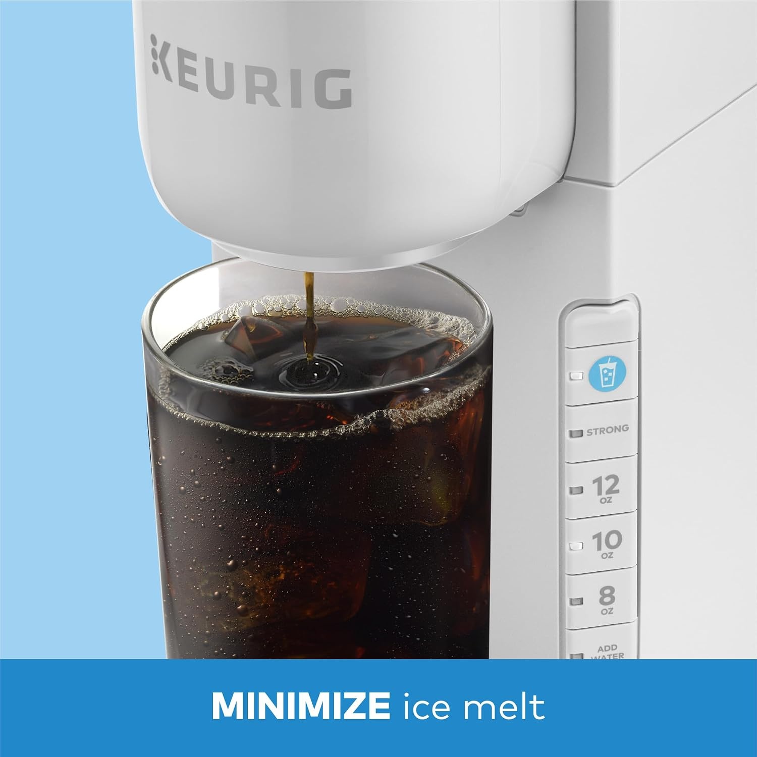 image:imageKeurig KIced Single Serve Coffee Maker Brew Over Ice Button Compact Design Perfect Holiday Gift for Iced Coffee Lovers WhiteWhite
