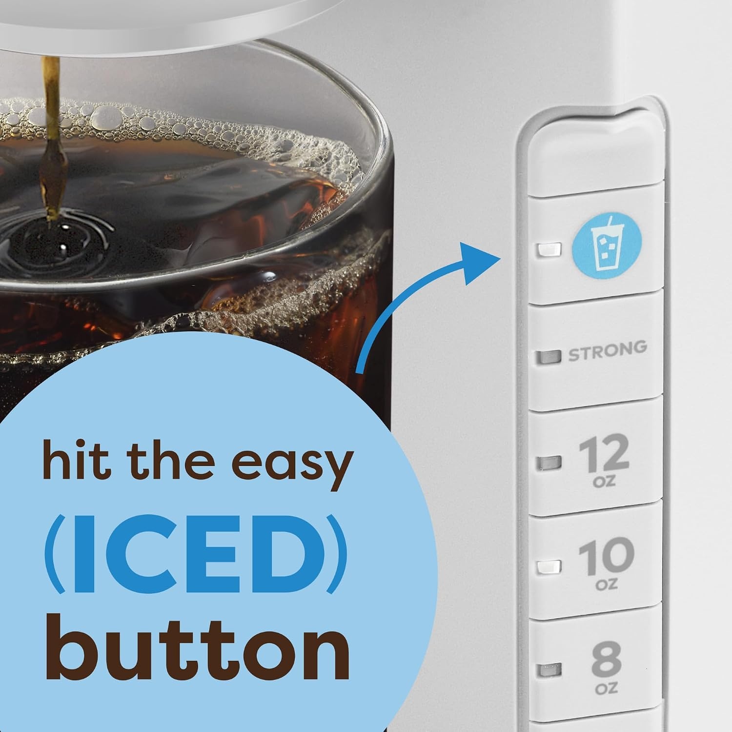 image:imageKeurig KIced Single Serve Coffee Maker Brew Over Ice Button Compact Design Perfect Holiday Gift for Iced Coffee Lovers WhiteWhite