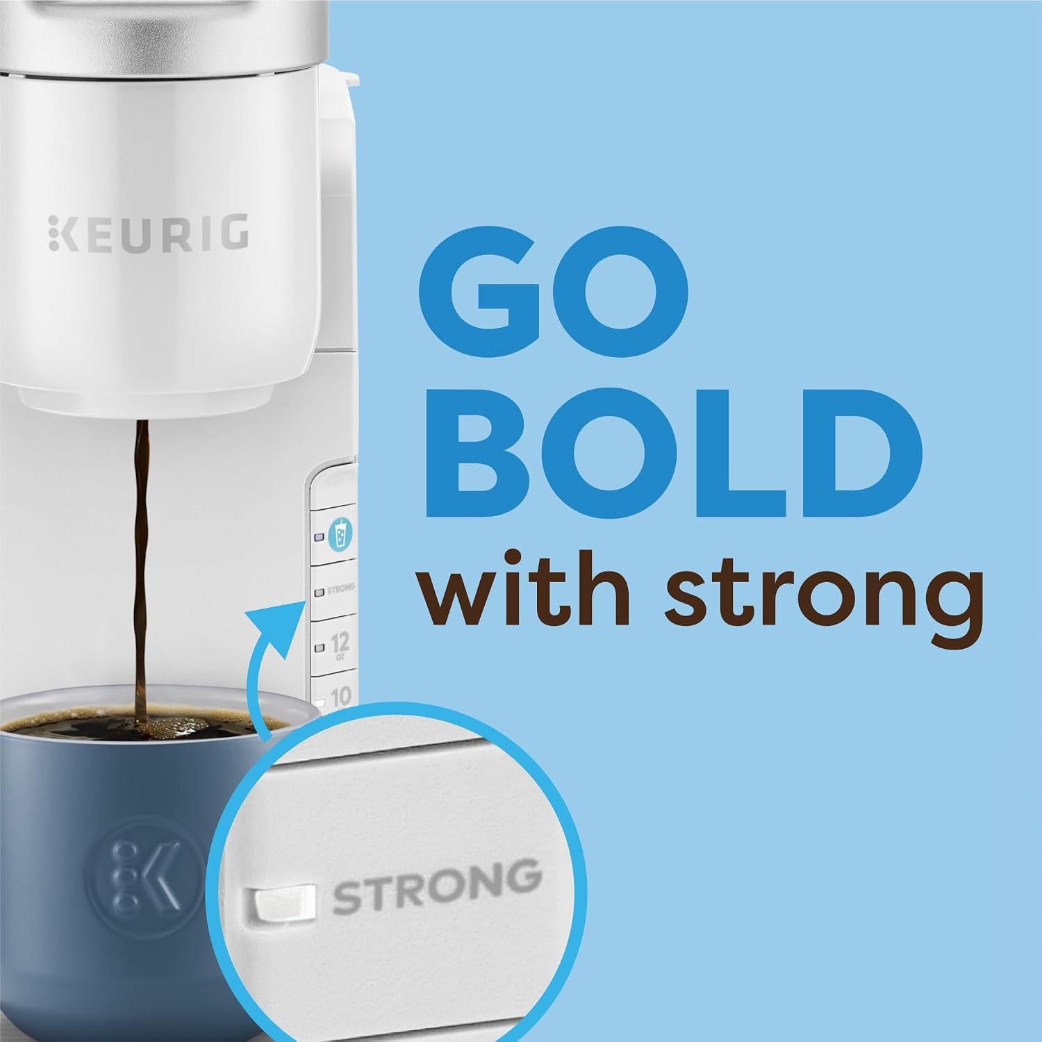 image:imageKeurig KIced Single Serve Coffee Maker Brew Over Ice Button Compact Design Perfect Holiday Gift for Iced Coffee Lovers WhiteWhite