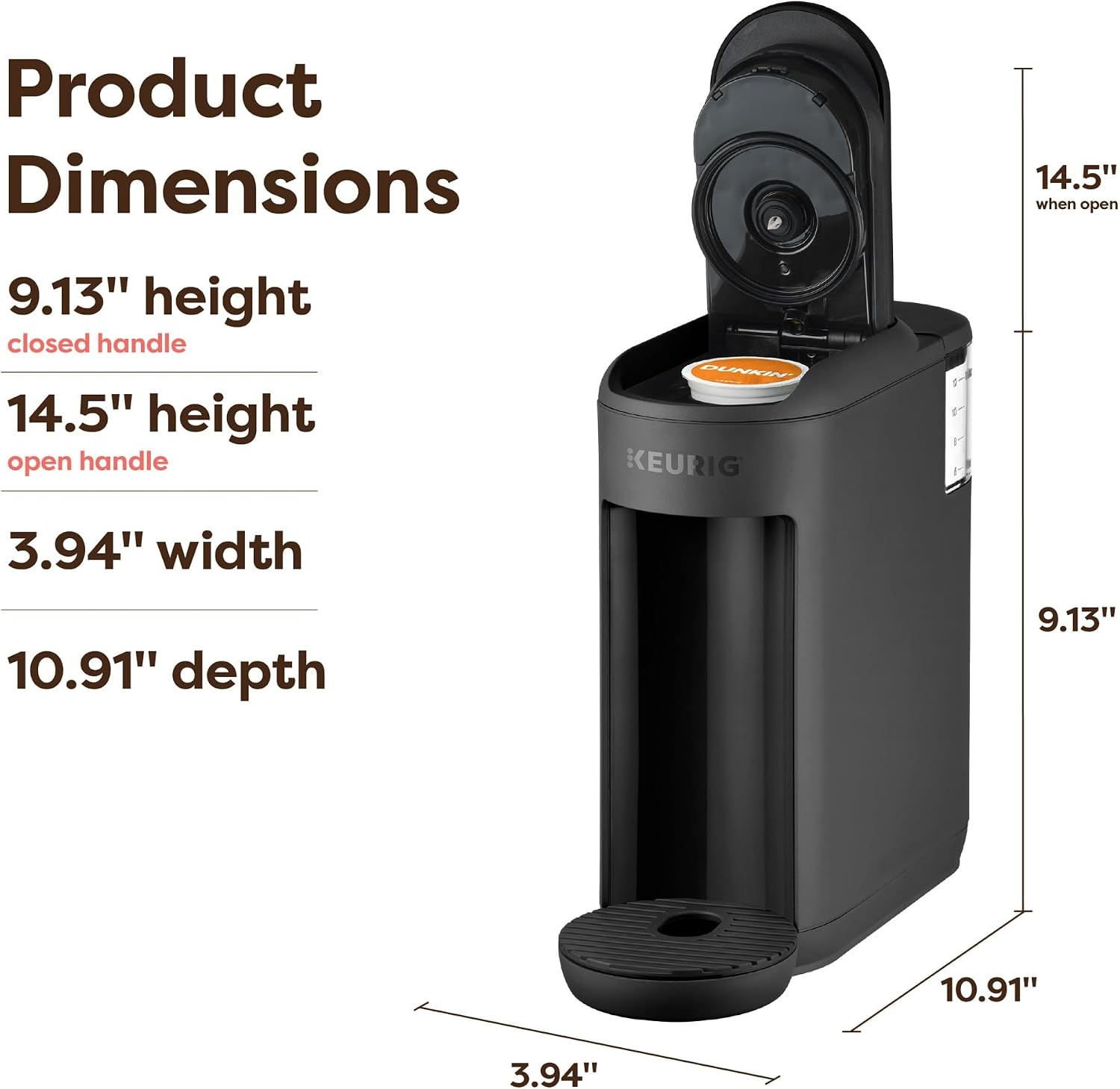 image:imageKeurig KMini Mate Single Serve Coffee Maker UltraCompact 4 Width Travel Mug Friendly Ideal Holiday Gift for Small Spaces Glamping GreenBlack