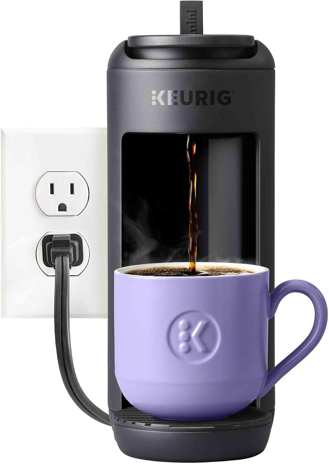image:imageKeurig KMini Mate Single Serve Coffee Maker UltraCompact 4 Width Travel Mug Friendly Ideal Holiday Gift for Small Spaces Glamping GreenBlack