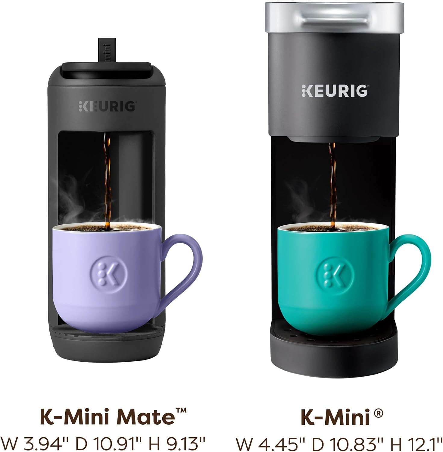 image:imageKeurig KMini Mate Single Serve Coffee Maker UltraCompact 4 Width Travel Mug Friendly Ideal Holiday Gift for Small Spaces Glamping GreenBlack