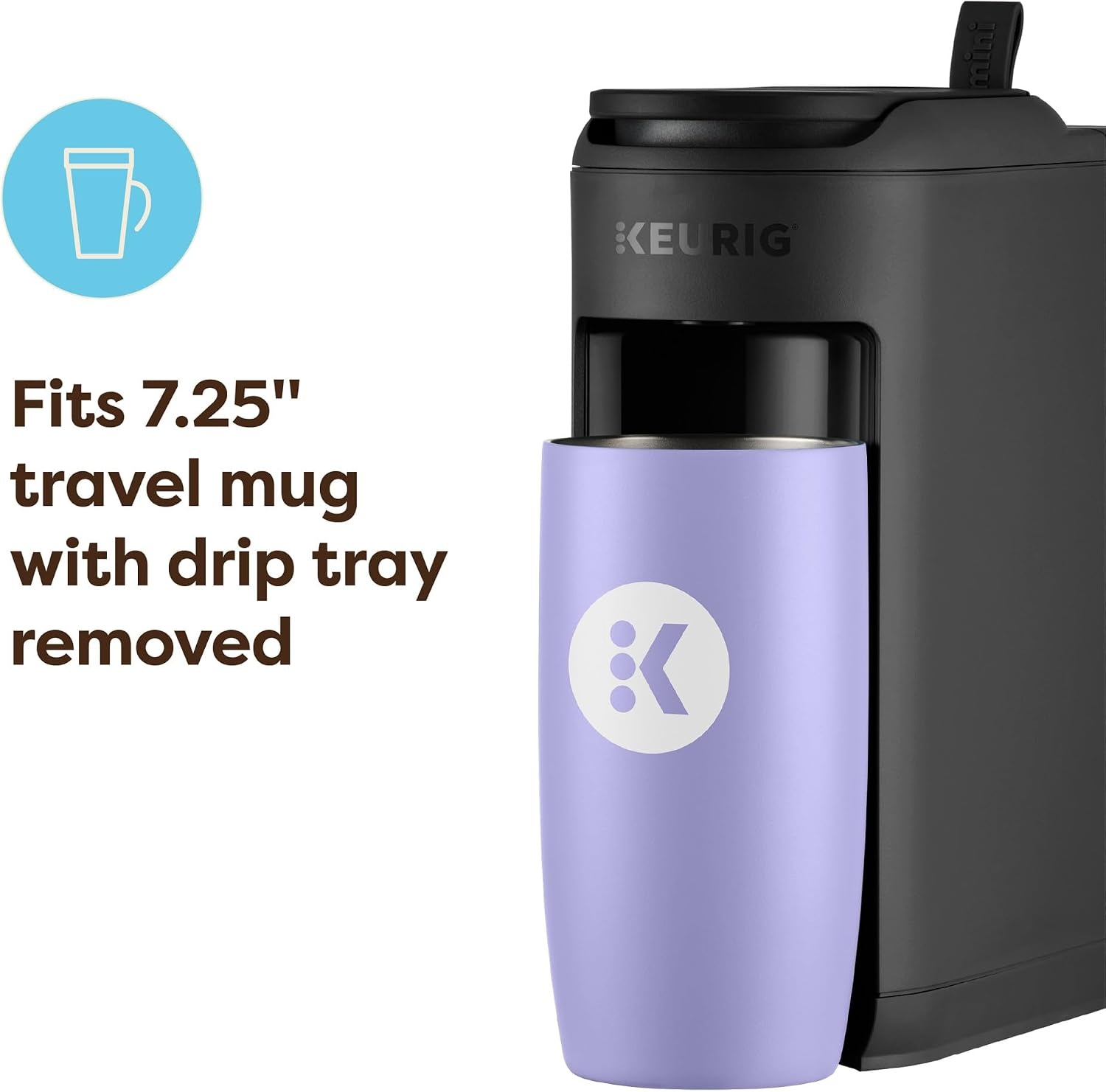 image:imageKeurig KMini Mate Single Serve Coffee Maker UltraCompact 4 Width Travel Mug Friendly Ideal Holiday Gift for Small Spaces Glamping GreenBlack