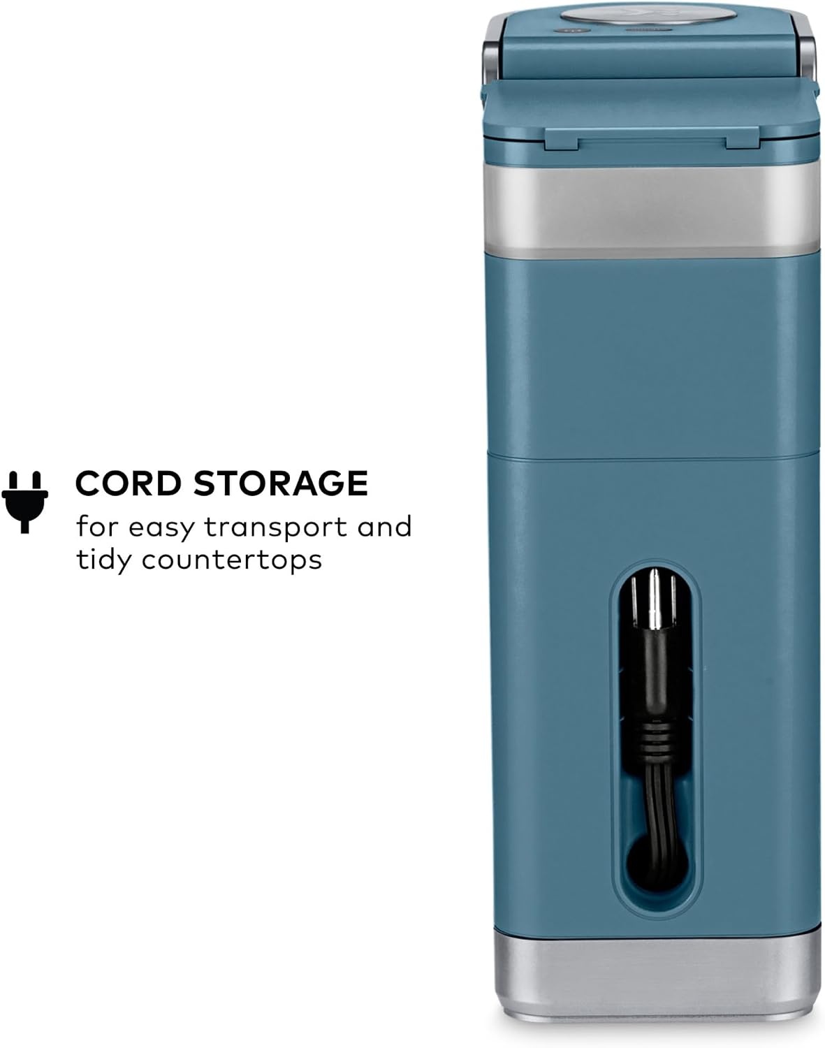image:imageKeurig KMini Plus Single Serve KCup Pod Coffee Maker with 6 to 12oz Brew Size Stores up to 9 KCup Pods Travel Mug Friendly Cardinal RedEvening Teal
