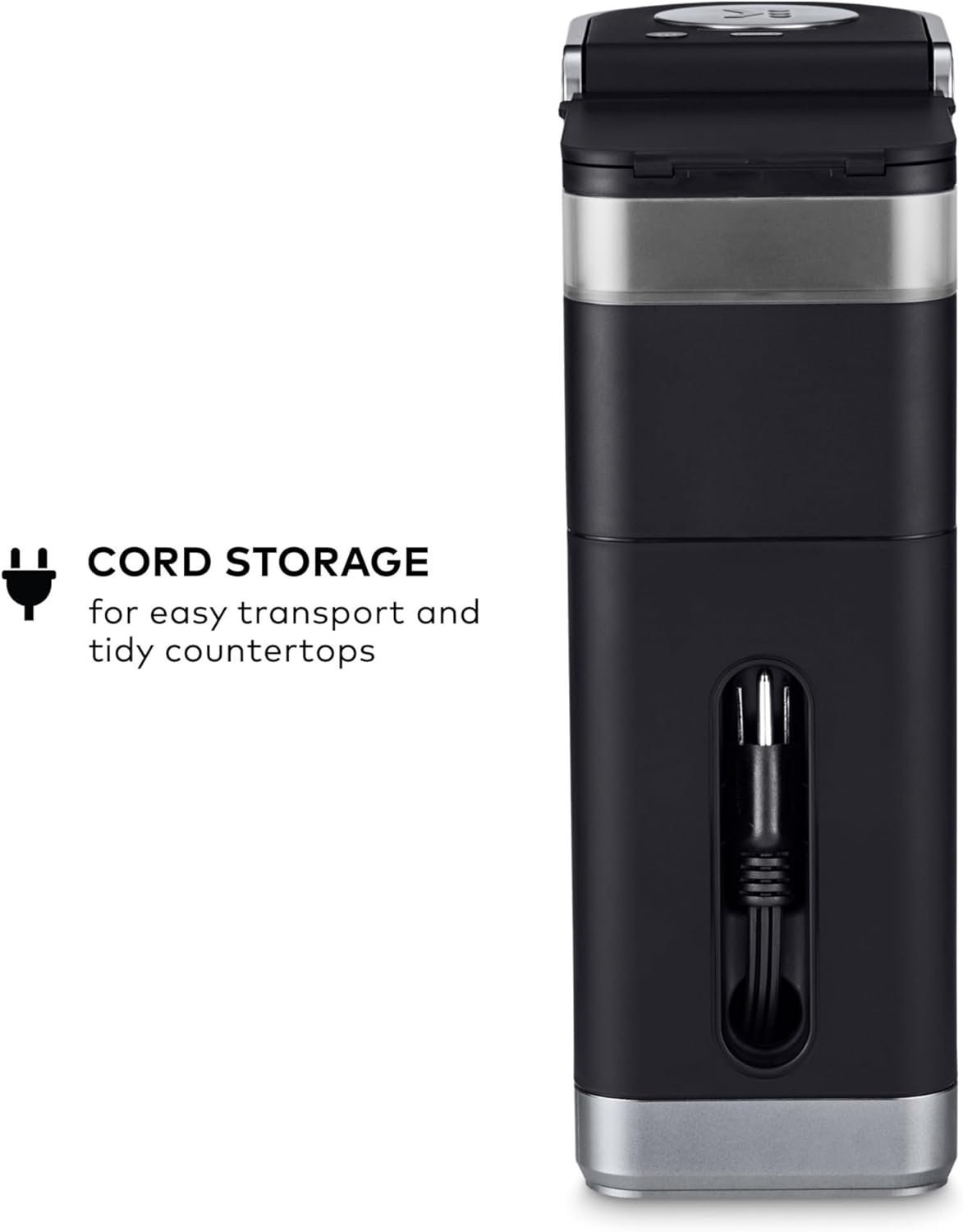 image:imageKeurig KMini Plus Single Serve KCup Pod Coffee Maker with 6 to 12oz Brew Size Stores up to 9 KCup Pods Travel Mug Friendly Cardinal RedMatte Black