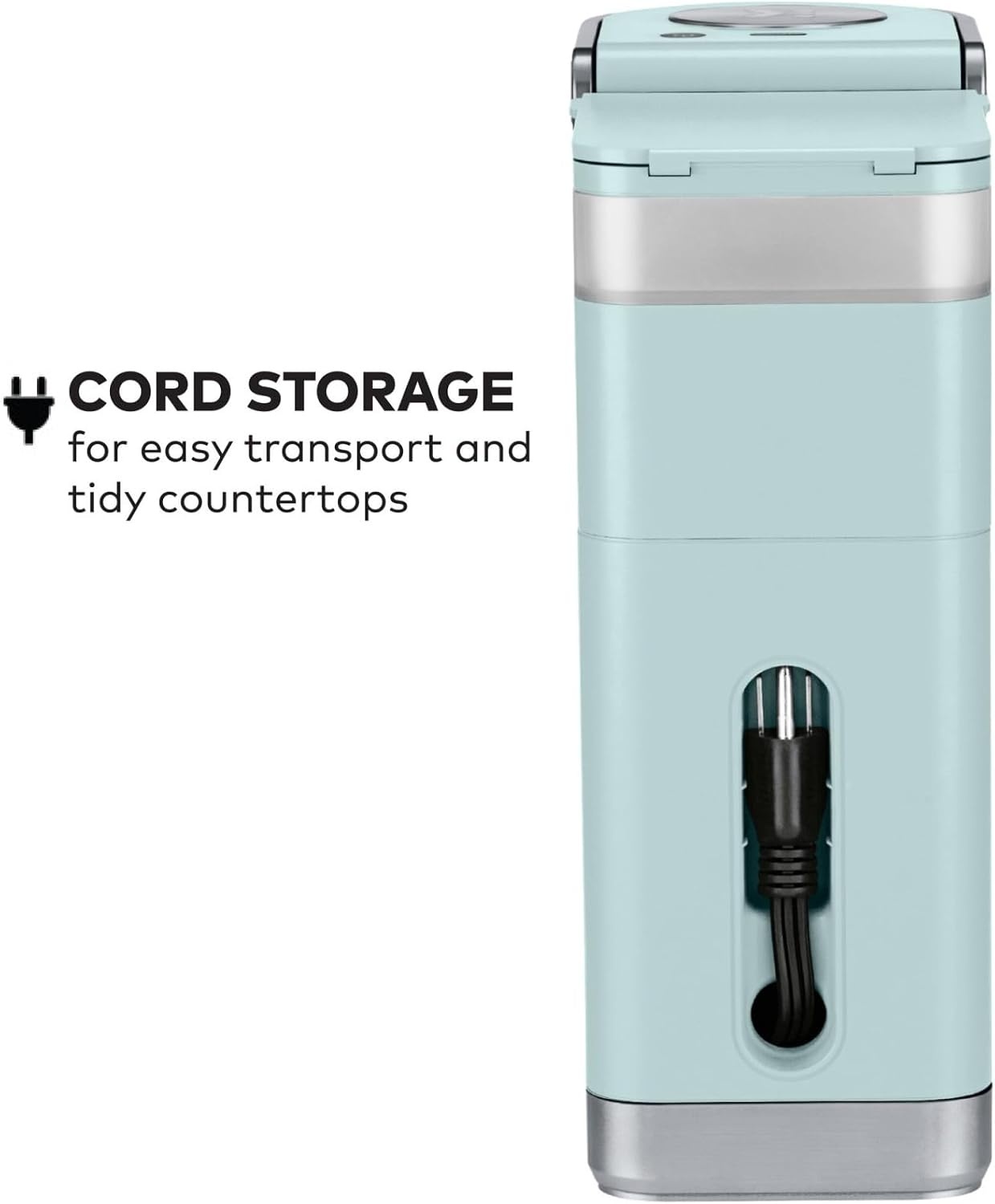 image:imageKeurig KMini Plus Single Serve KCup Pod Coffee Maker with 6 to 12oz Brew Size Stores up to 9 KCup Pods Travel Mug Friendly Cardinal RedMisty Green
