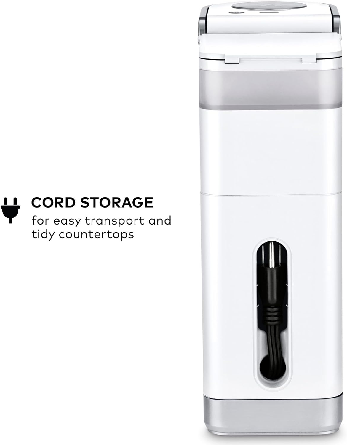 image:imageKeurig KMini Plus Single Serve KCup Pod Coffee Maker with 6 to 12oz Brew Size Stores up to 9 KCup Pods Travel Mug Friendly Cardinal RedWhite