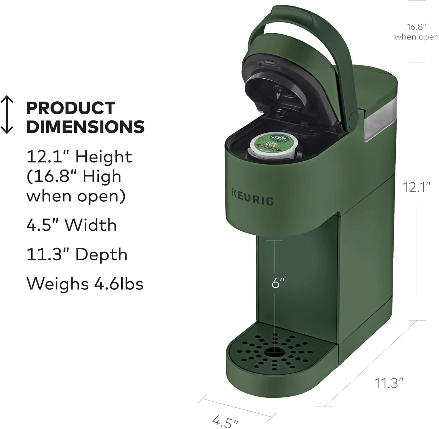 image:imageKeurig KMini Single Serve Coffee Maker OasisEvergreen