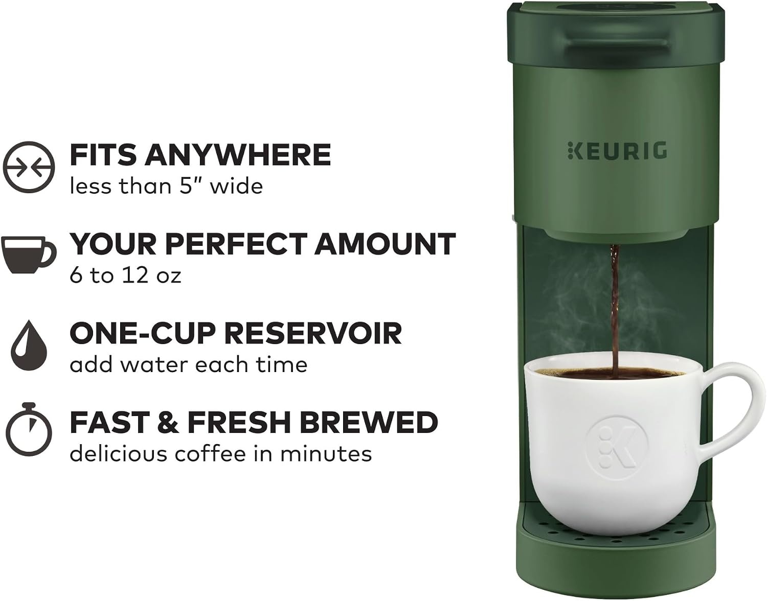 image:imageKeurig KMini Single Serve Coffee Maker OasisEvergreen