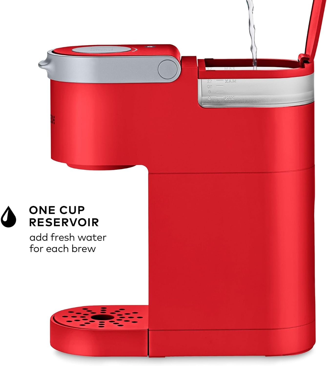 image:imageKeurig KMini Single Serve KCup Pod Coffee Maker 6 to 12oz Brew size with Cord Storage Perfect for Small Spaces Poppy Red