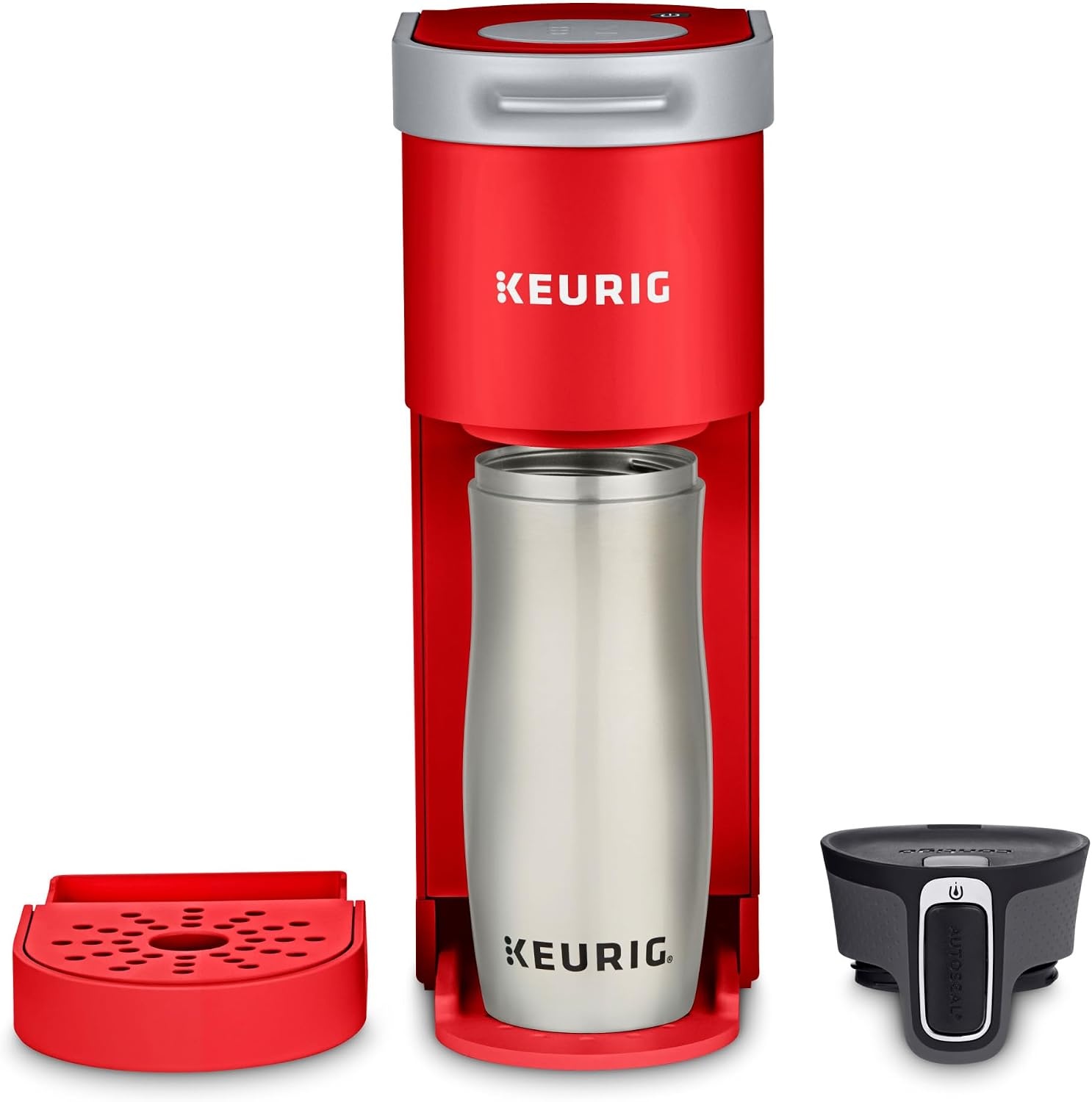image:imageKeurig KMini Single Serve KCup Pod Coffee Maker 6 to 12oz Brew size with Cord Storage Perfect for Small Spaces Poppy Red