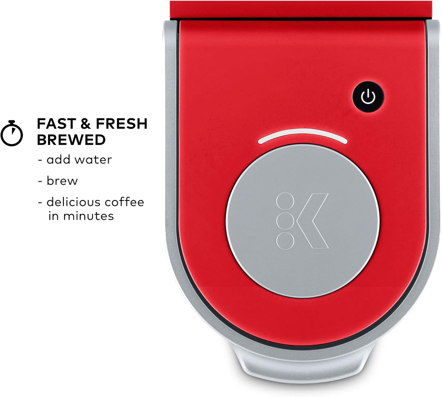 image:imageKeurig KMini Single Serve KCup Pod Coffee Maker 6 to 12oz Brew size with Cord Storage Perfect for Small Spaces Poppy Red