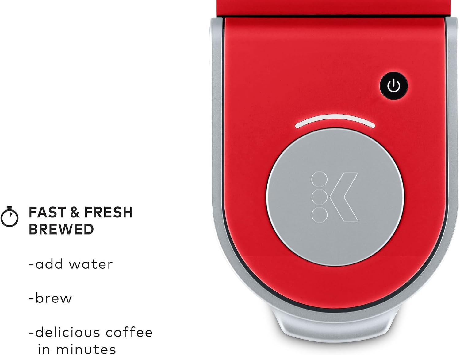 image:imageKeurig KMini Single Serve KCup Pod Coffee Maker 6 to 12oz Brew size with Cord Storage Perfect for Small Spaces Poppy Red