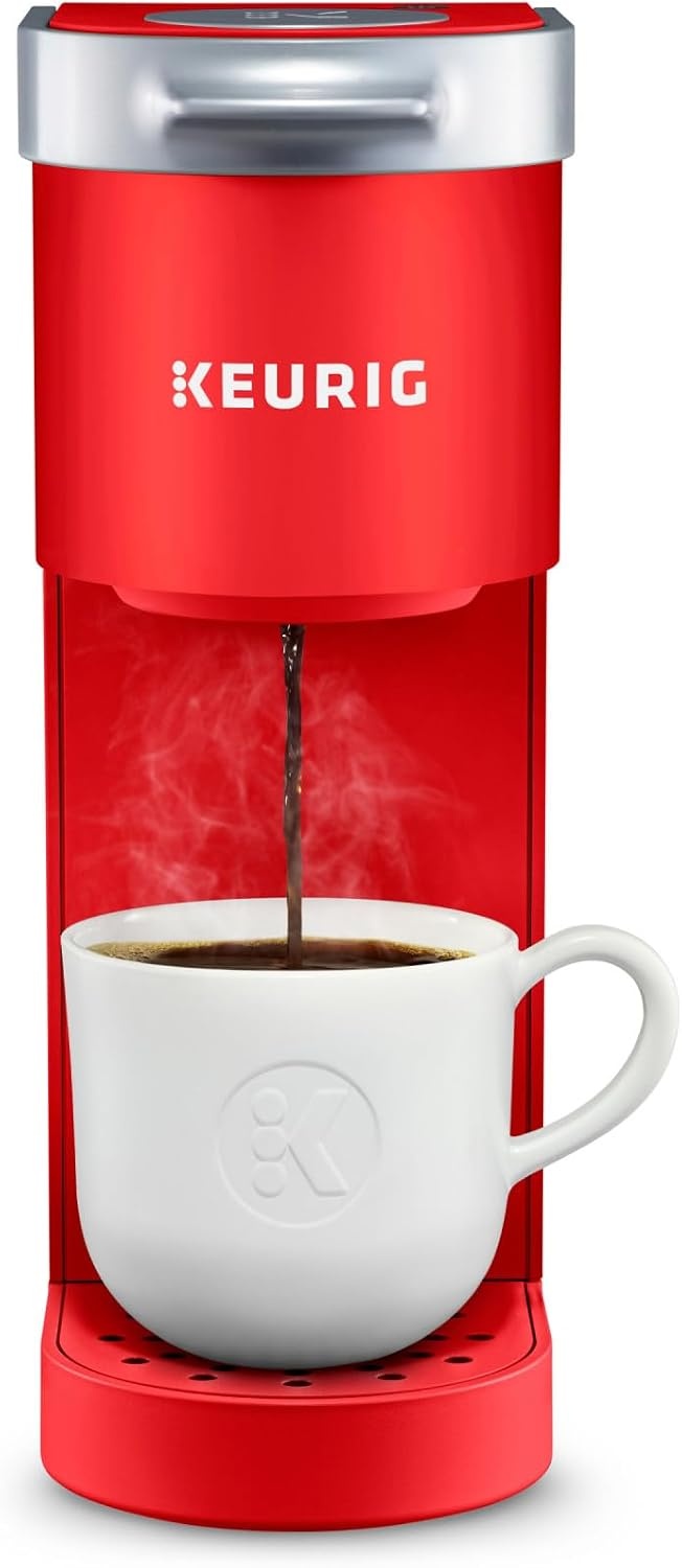 image:imageKeurig KMini Single Serve KCup Pod Coffee Maker 6 to 12oz Brew size with Cord Storage Perfect for Small Spaces Poppy Red