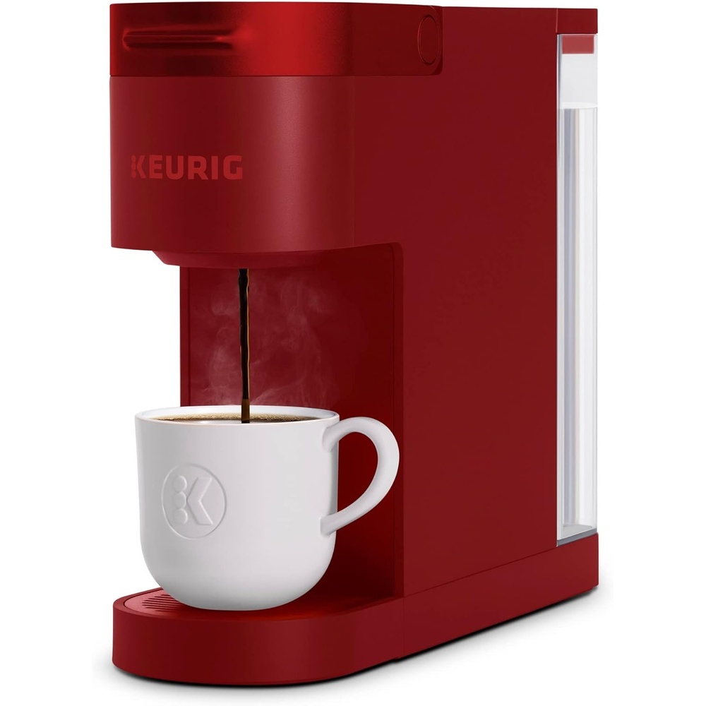 image:imageKeurig K Slim Single Serve KCup Pod Coffee Maker with 3 Brew Sizes Multistream Technology 46oz Removable Reservoir Scarlet RedScarlet Red