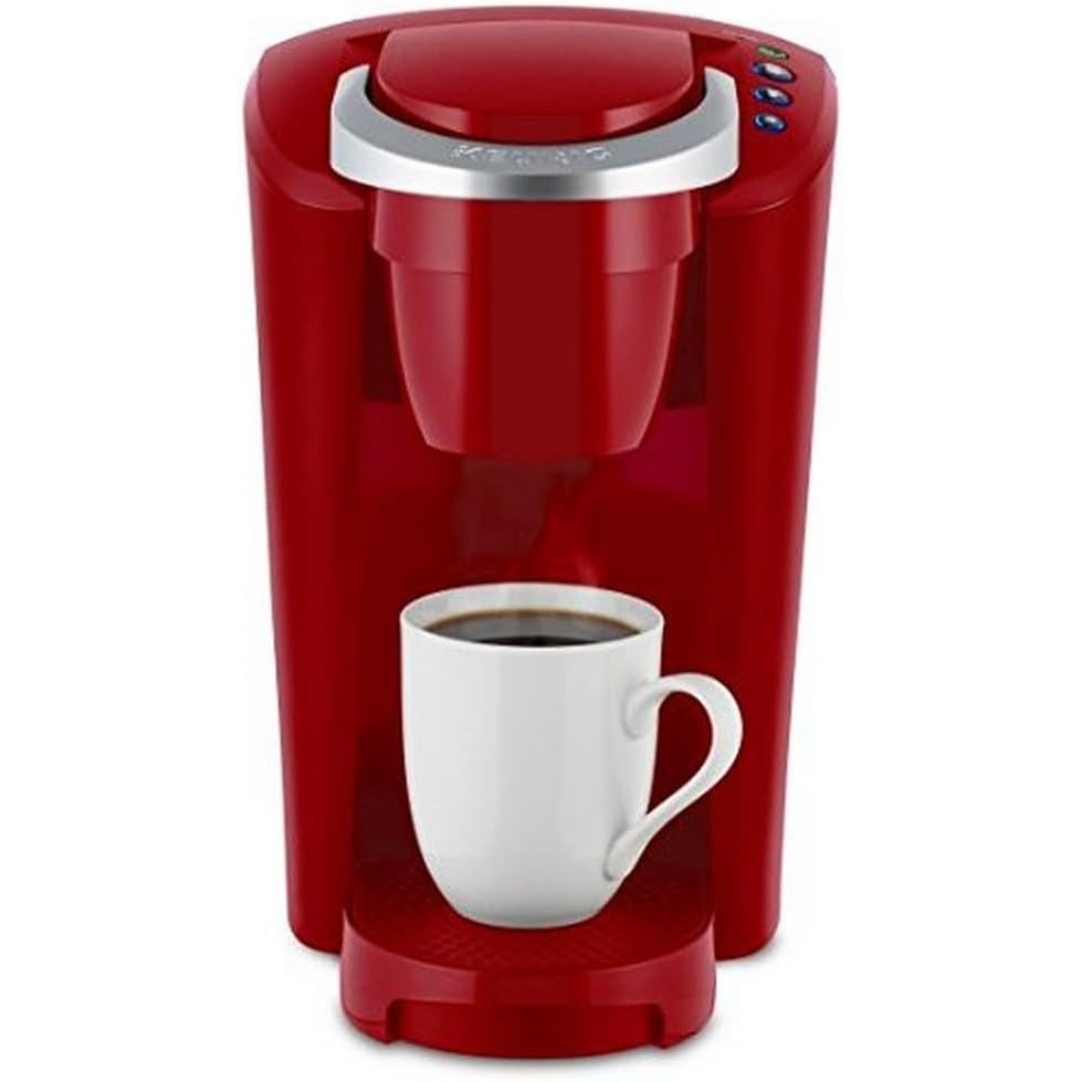 image:imageKeurig KCompact SingleServe KCup Pod Coffee Maker with 3 Brew Sizes Smart Start Feature 36oz Removable Reservoir BlackRed