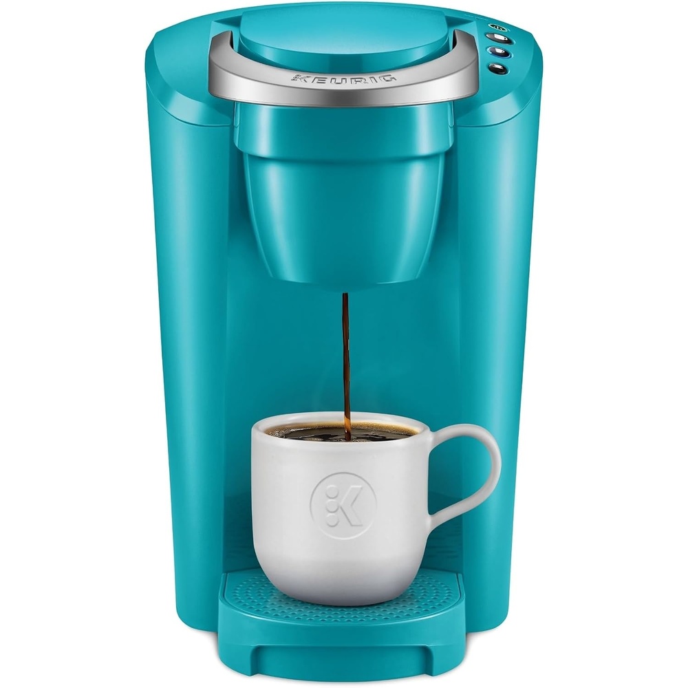 image:imageKeurig KCompact SingleServe KCup Pod Coffee Maker with 3 Brew Sizes Smart Start Feature 36oz Removable Reservoir BlackTurquoise