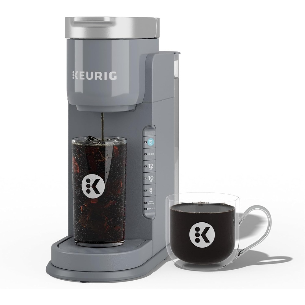image:imageKeurig KIced Single Serve Coffee Maker Brew Over Ice Button Compact Design Perfect Holiday Gift for Iced Coffee Lovers WhiteGray