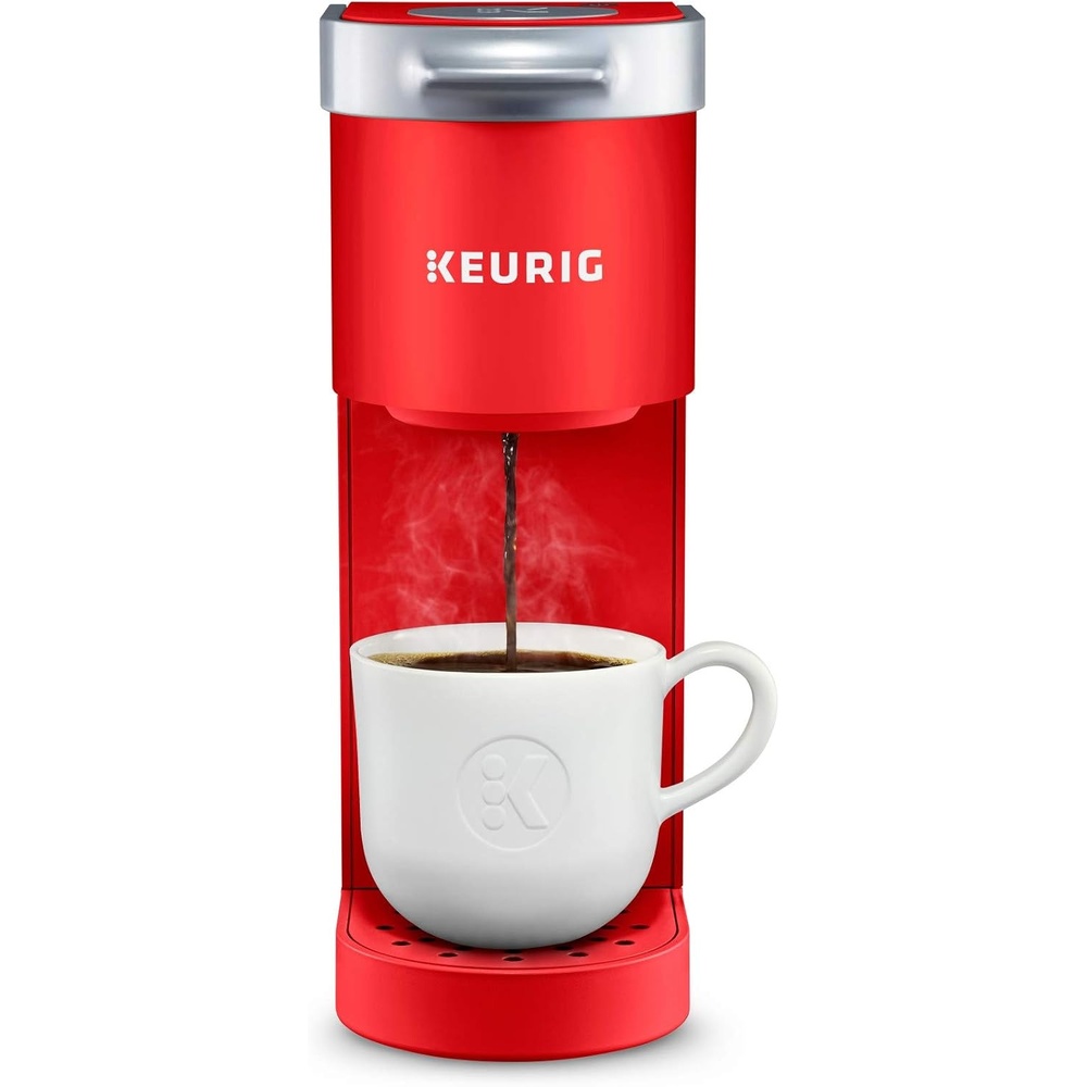 image:imageKeurig KMini Single Serve KCup Pod Coffee Maker 6 to 12oz Brew size with Cord Storage Perfect for Small Spaces Poppy Red