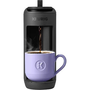 Keurig K-Mini Mate Single Serve Coffee Maker – Ultra-Compact 4” Width, Travel Mug Friendly, Ideal Holiday Gift for Small Spaces, Glamping Green(Black)