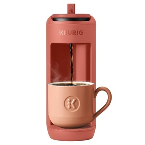 Keurig K-Mini Mate Single Serve Coffee Maker – Ultra-Compact 4” Width, Travel Mug Friendly, Ideal Holiday Gift for Small Spaces, Red Rocks